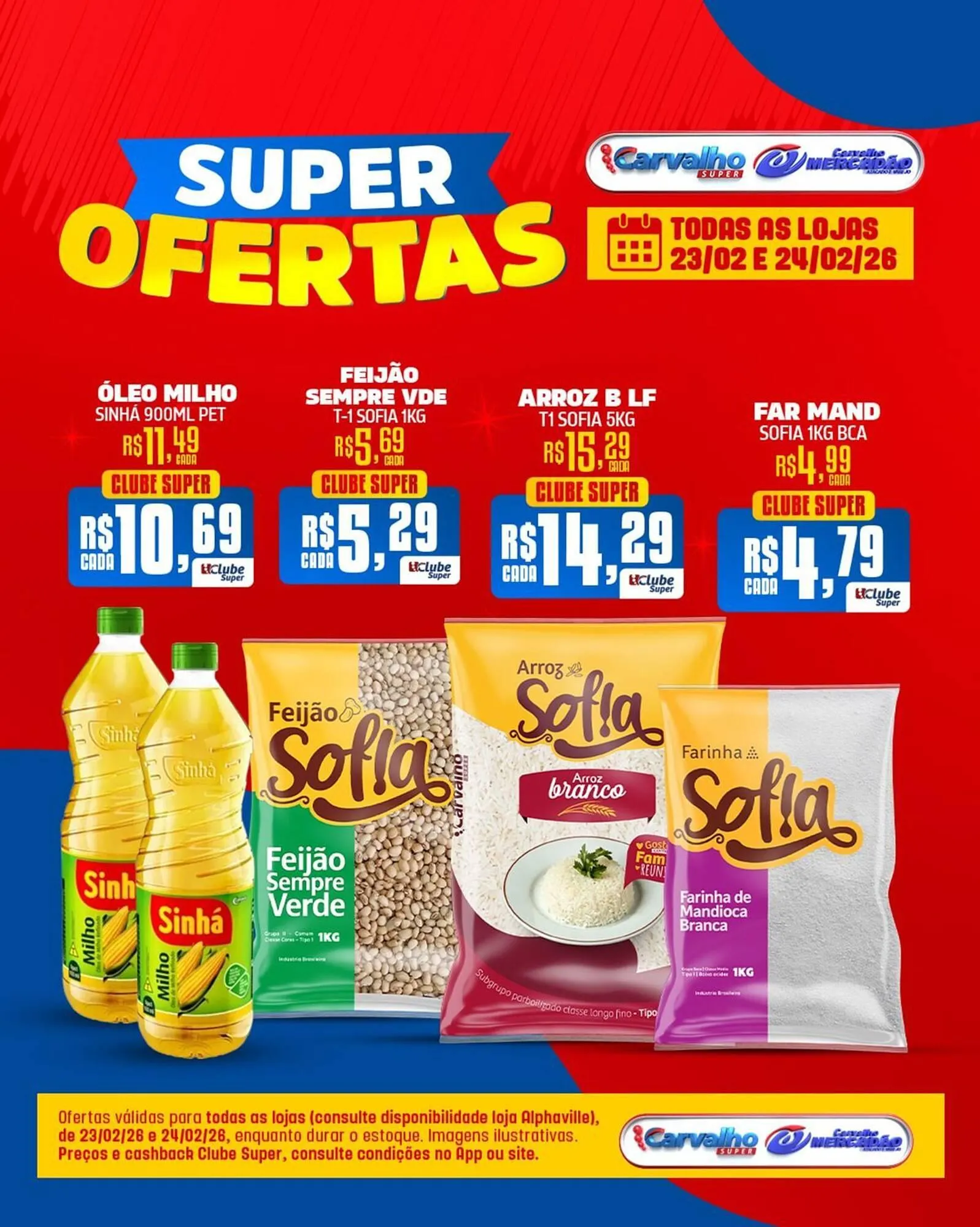 Encarte de Catálogo Carvalho Supermercado 23 de fevereiro até 26 de fevereiro 2026 - Pagina 1