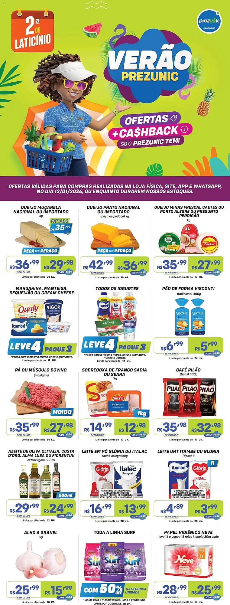 Encarte de Encarte Prezunic 12 de janeiro até 13 de janeiro 2026 - Pagina 1