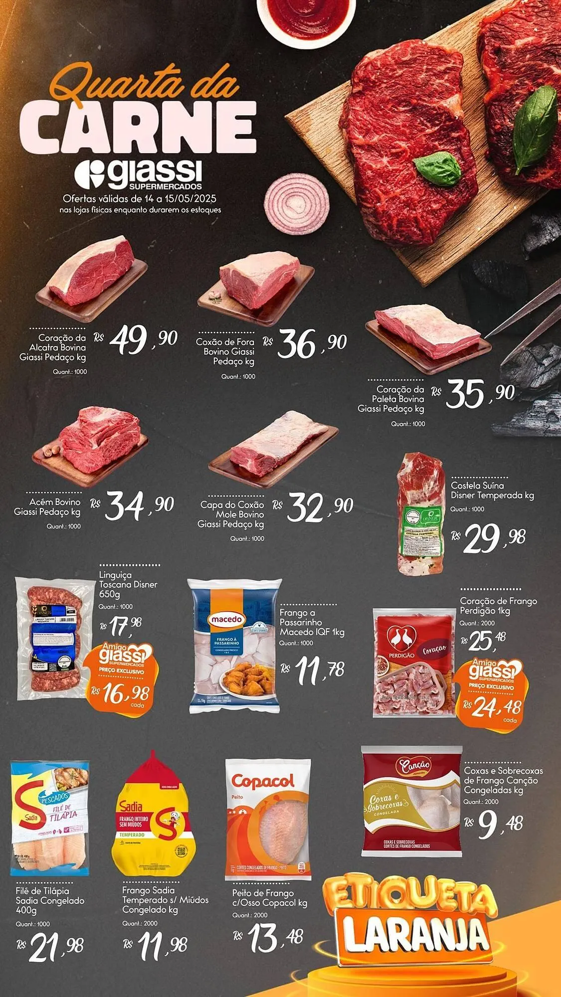 Encarte de Catálogo Giassi Supermercados 14 de maio até 15 de maio 2025 - Pagina 1