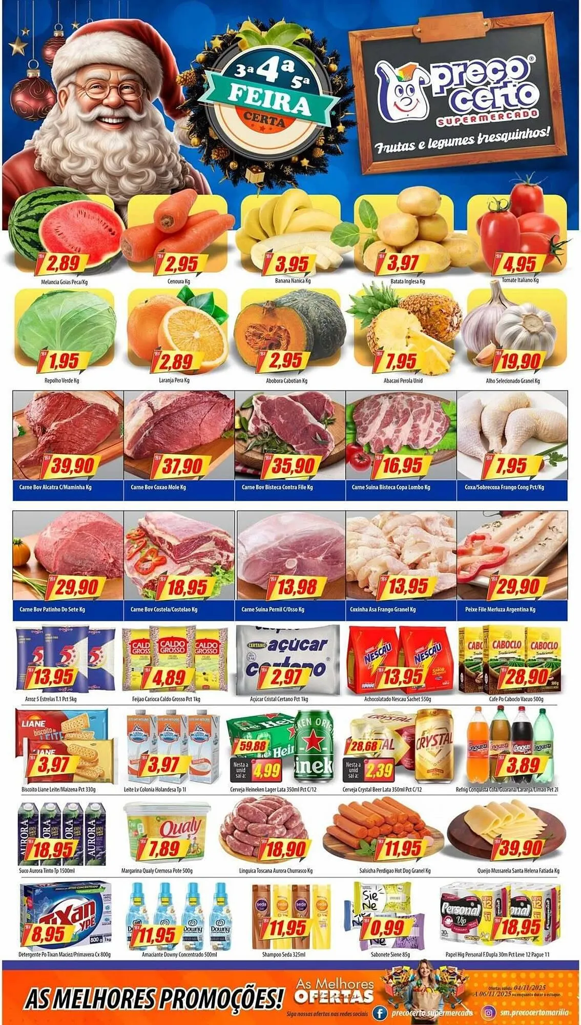 Encarte de Catálogo Preço Certo 4 de novembro até 6 de novembro 2025 - Pagina 1
