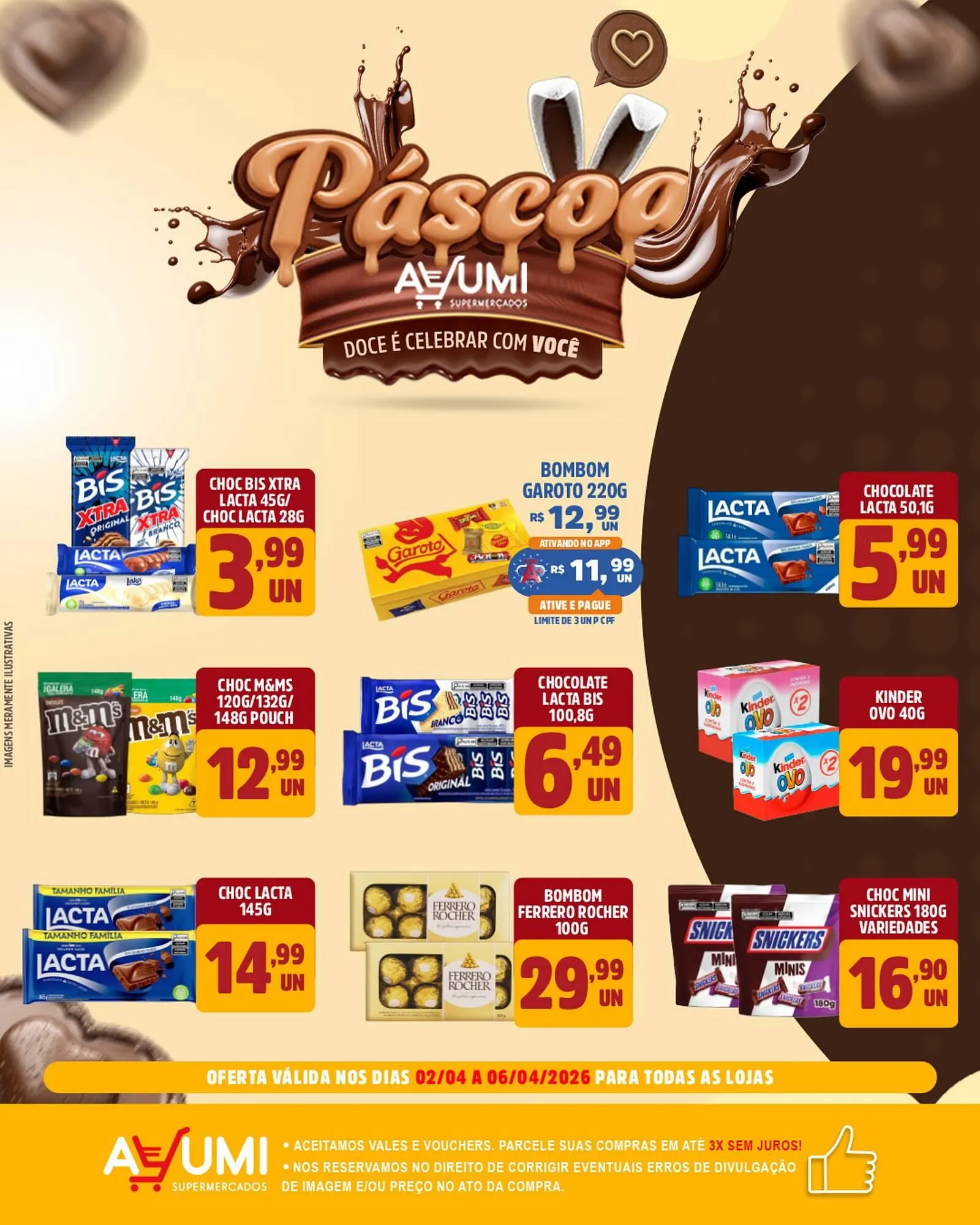 Encarte de Folheto Ayumi Supermercados 2 de abril até 6 de abril 2026 - Pagina 1