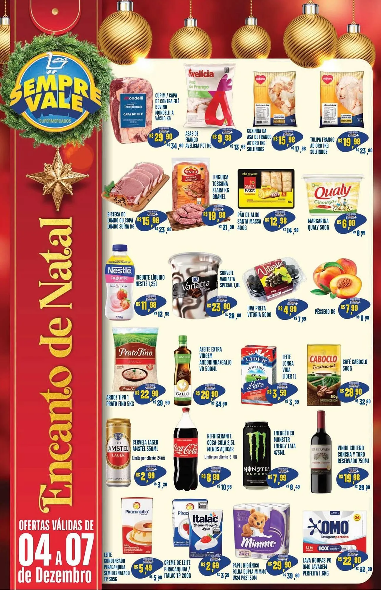 Encarte de Catálogo Sempre Vale Supermercados 4 de dezembro até 7 de dezembro 2025 - Pagina 1