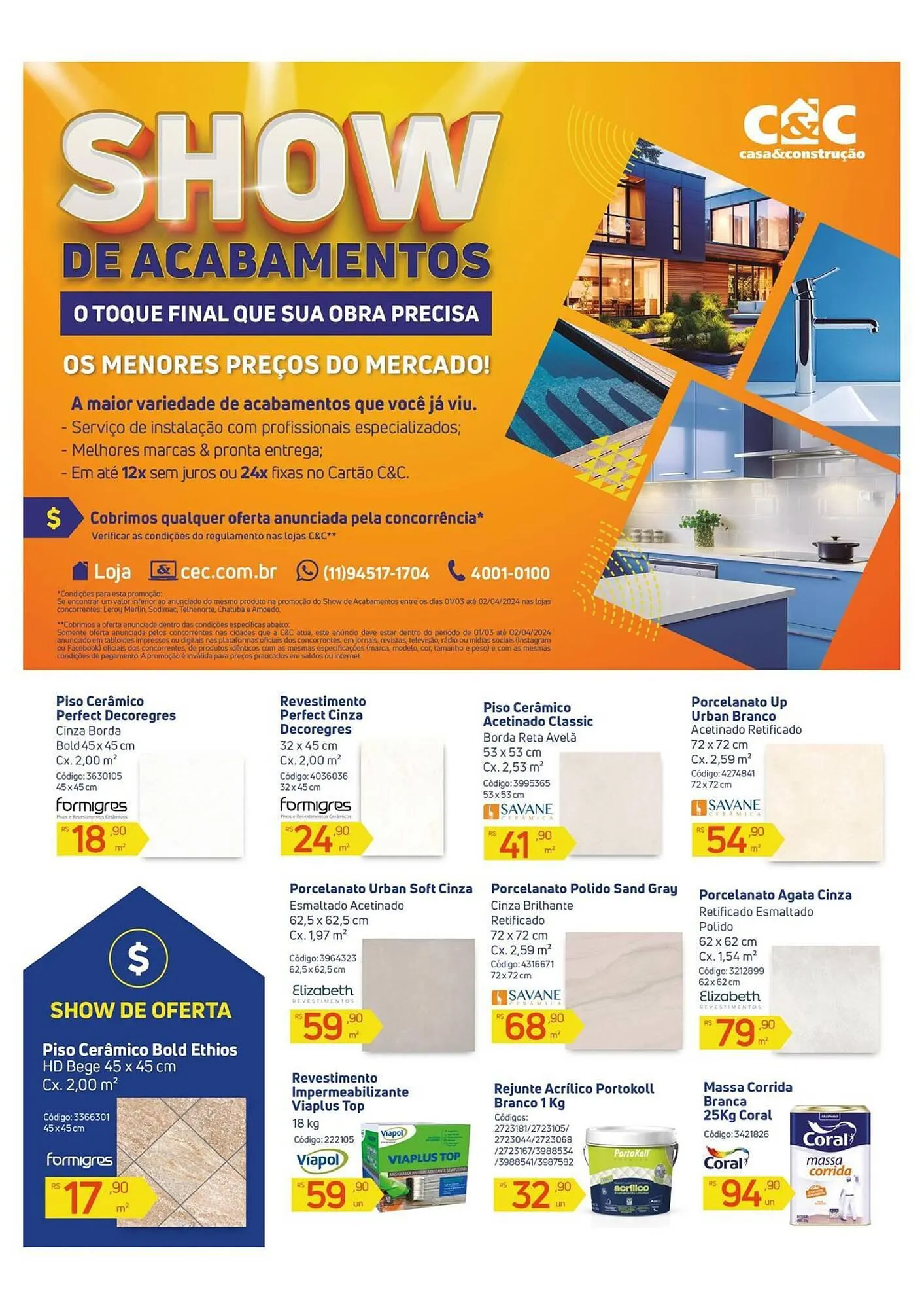 Encarte de Catálogo C&C 7 de março até 2 de abril 2024 - Pagina 