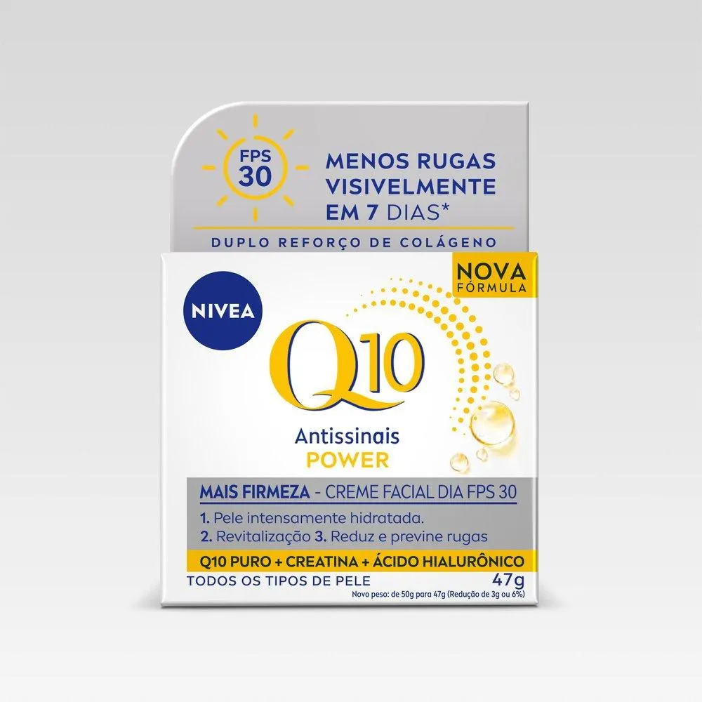 Creme Facial NIVEA Antissinais Q10 Power Dia FPS 30 47g