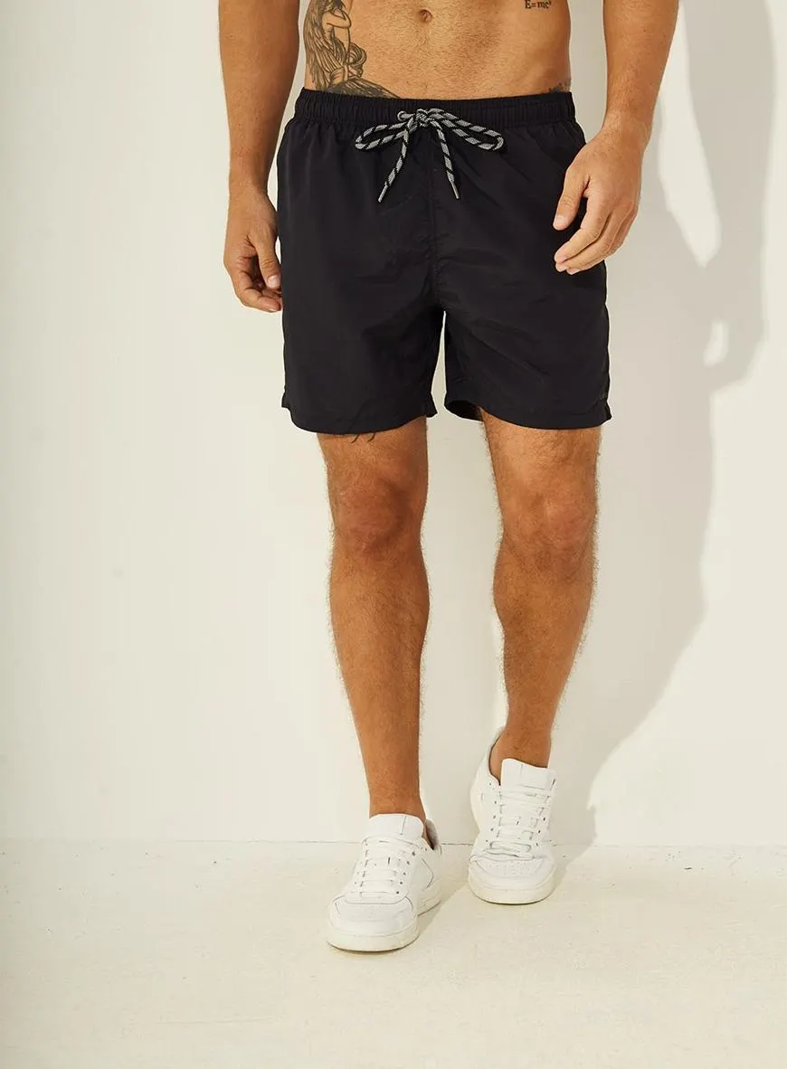 Bermuda Beachshort Com Bolsos E Cadarço