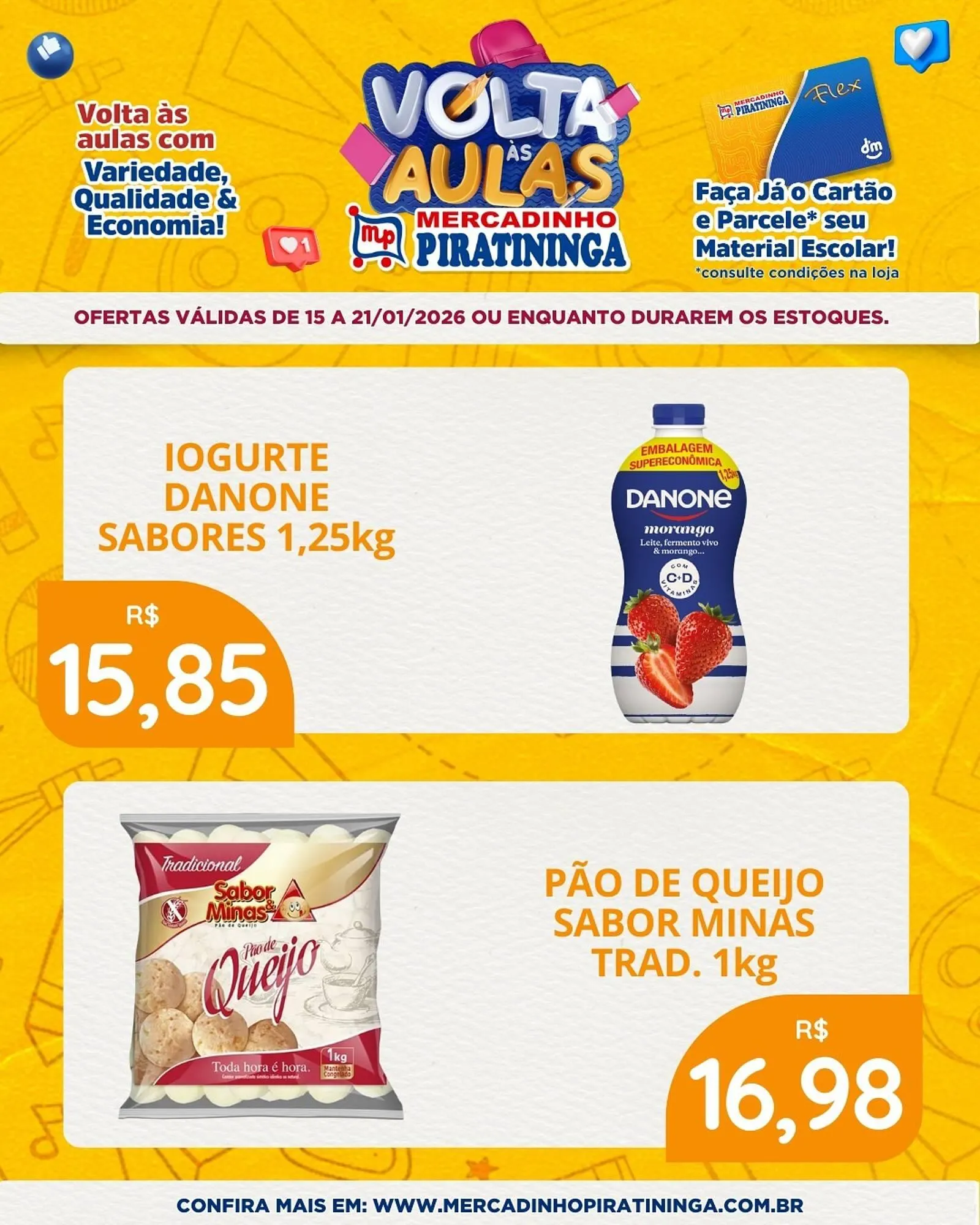 Encarte de Catálogo Mercadinho Piratininga 15 de janeiro até 21 de janeiro 2026 - Pagina 3