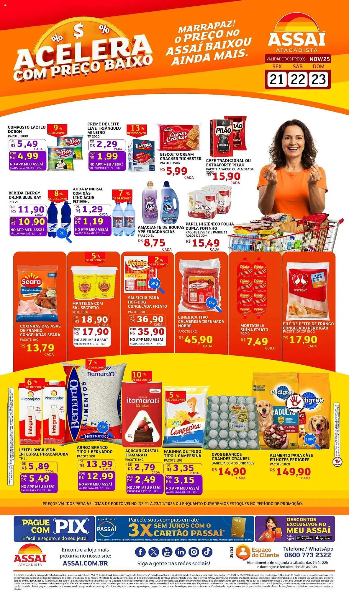 Encarte de Encarte Assaí Atacadista 21 de novembro até 23 de novembro 2025 - Pagina 1