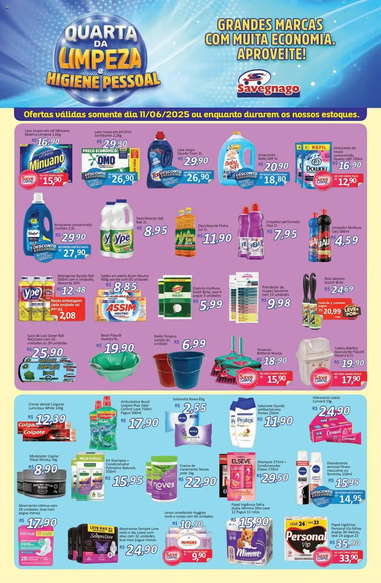 Encarte de Catálogo Supermercados Savegnago 11 de junho até 12 de junho 2025 - Pagina 1