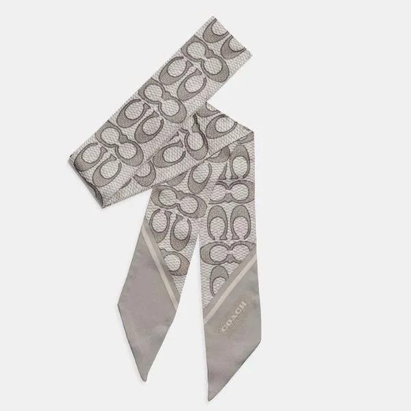 Lenço Signature Skinny Coach - Cinza