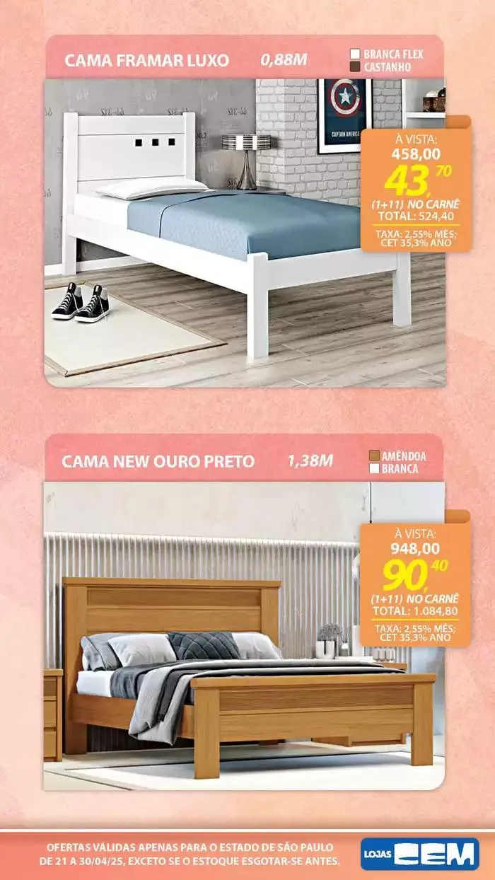 Encarte de Encarte Lojas Cem 18 de abril até 30 de abril 2025 - Pagina 99