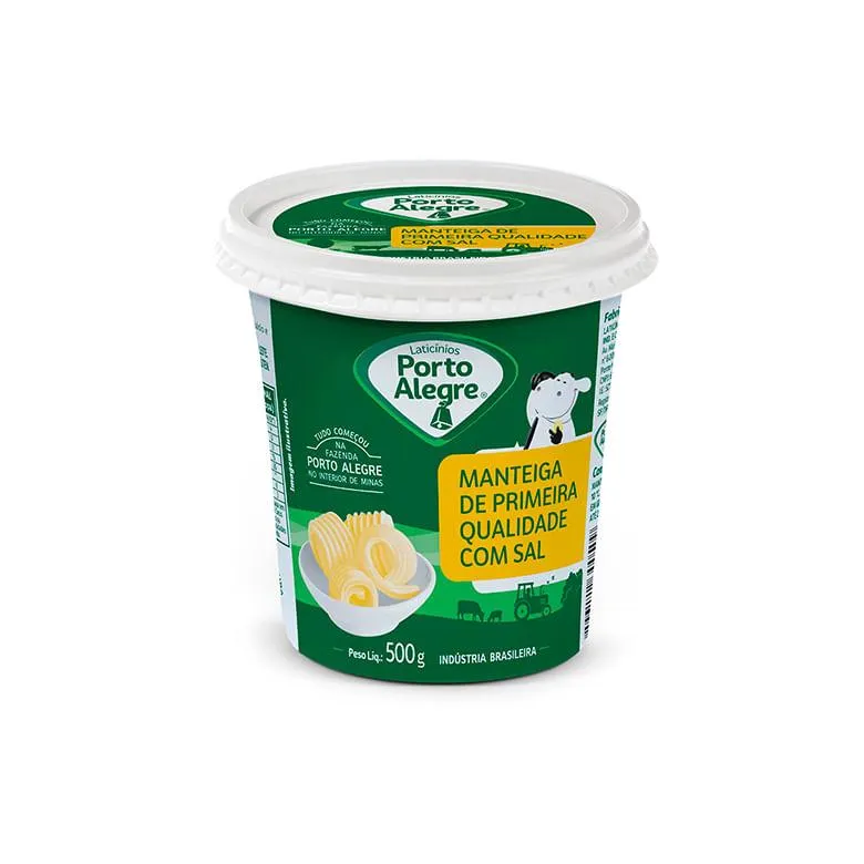 Manteiga Porto Alegre com Sal 500g