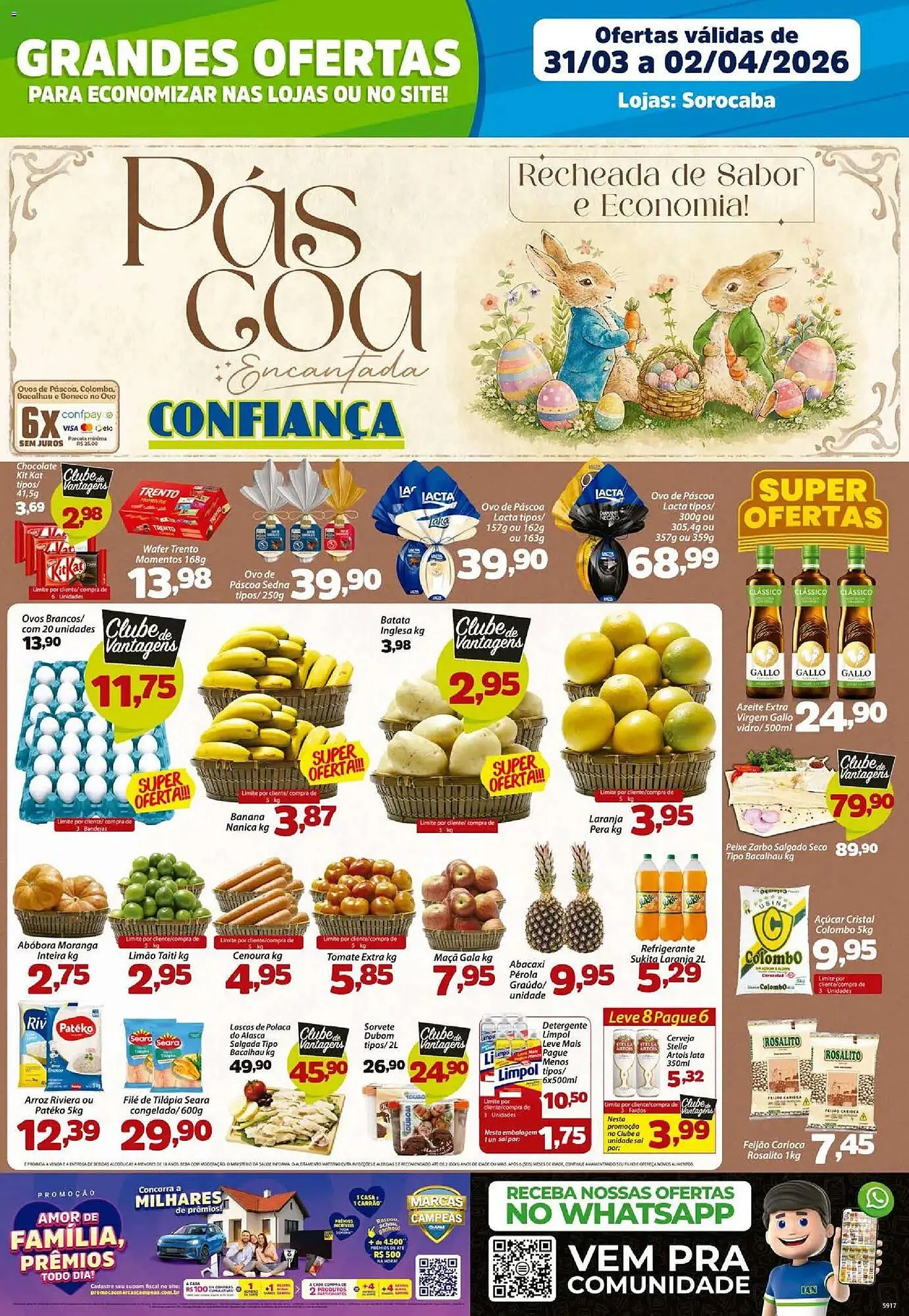 Encarte de Catálogo Confiança Supermercados 31 de março até 2 de abril 2026 - Pagina 1