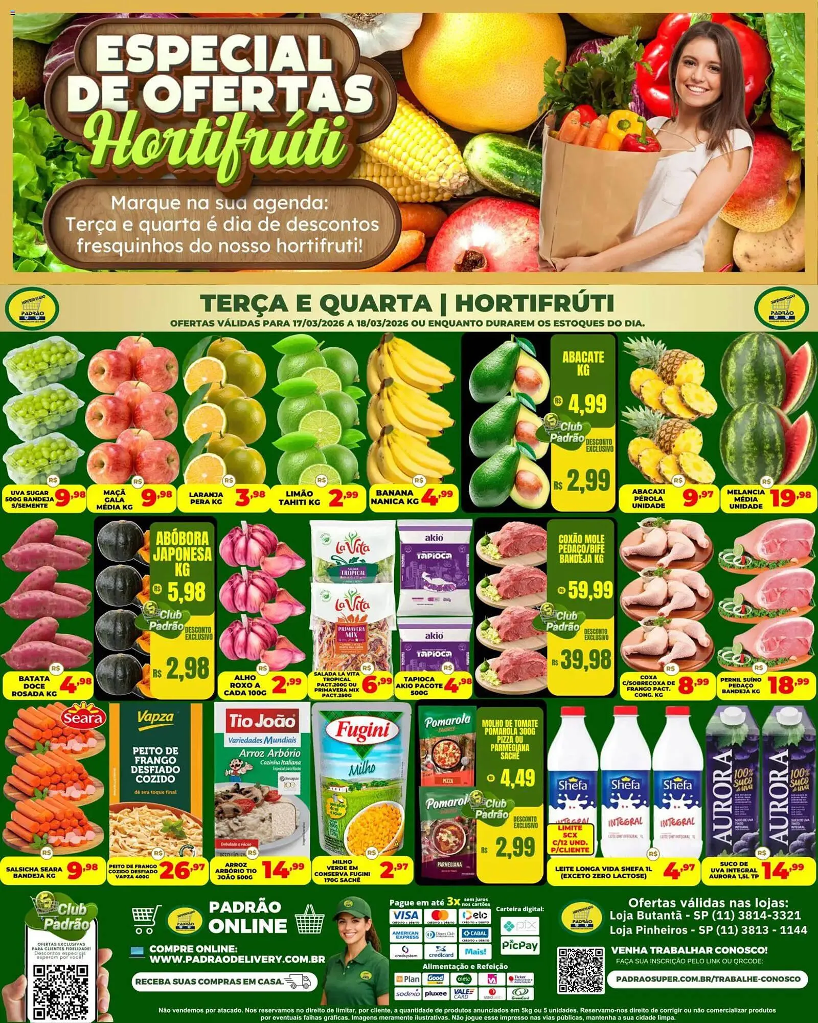 Encarte de Folheto Supermercado Padrão 17 de março até 19 de março 2026 - Pagina 1