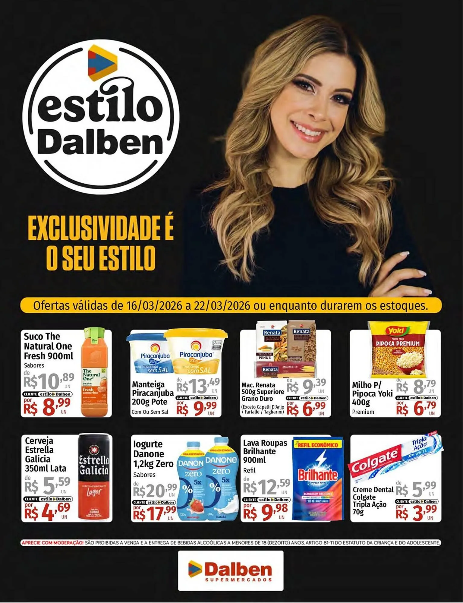 Encarte de Catálogo Supermercado Dalben 16 de março até 22 de março 2026 - Pagina 1