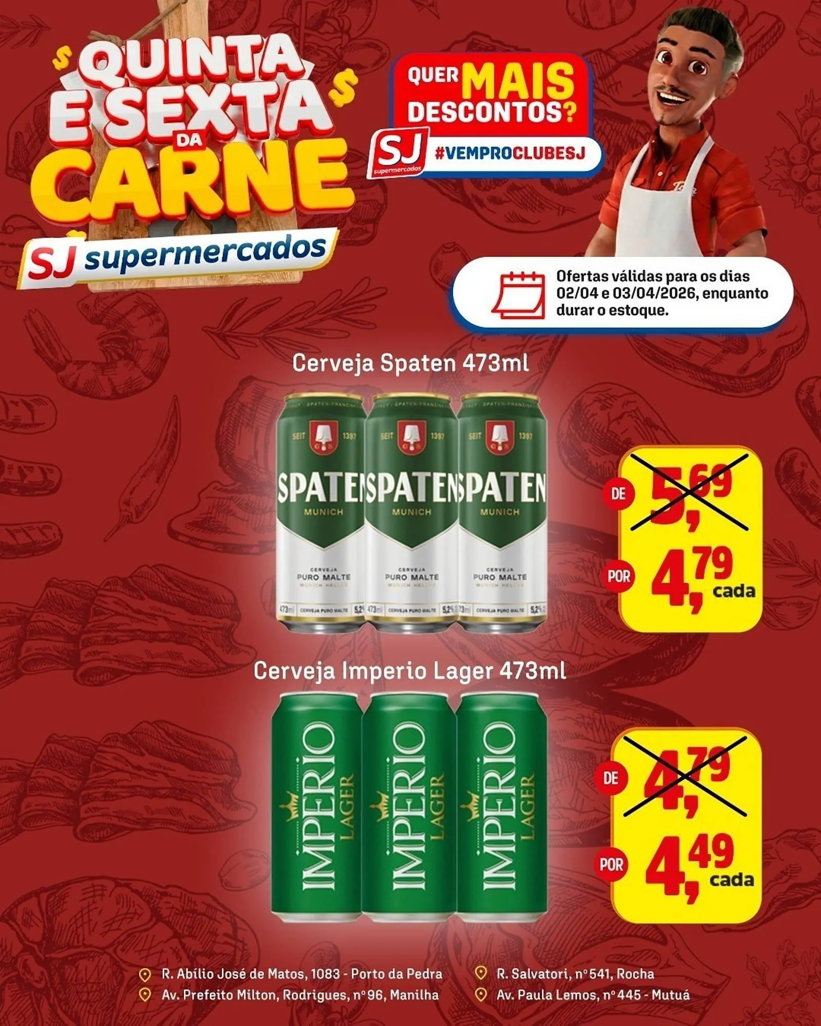 Encarte de Encarte Sj Supermercados 2 de abril até 3 de abril 2026 - Pagina 3