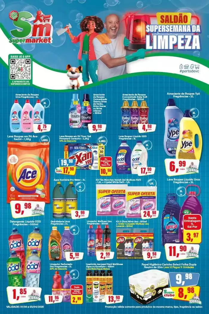 Encarte de Encarte Rede Supermarket 1 de abril até 3 de abril 2025 - Pagina 1