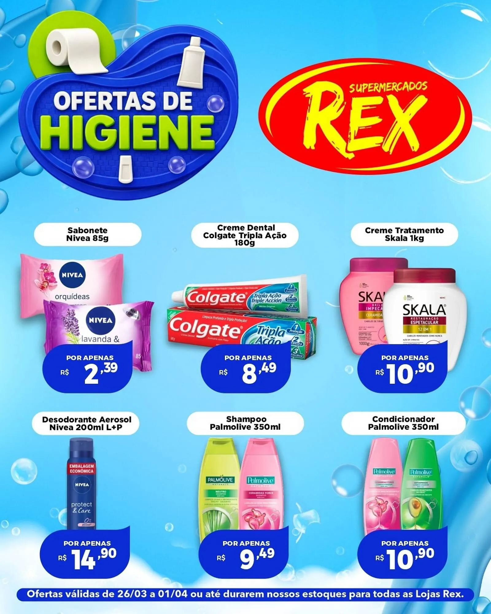 Encarte de Catálogo Supermercados Rex 27 de março até 1 de abril 2026 - Pagina 1