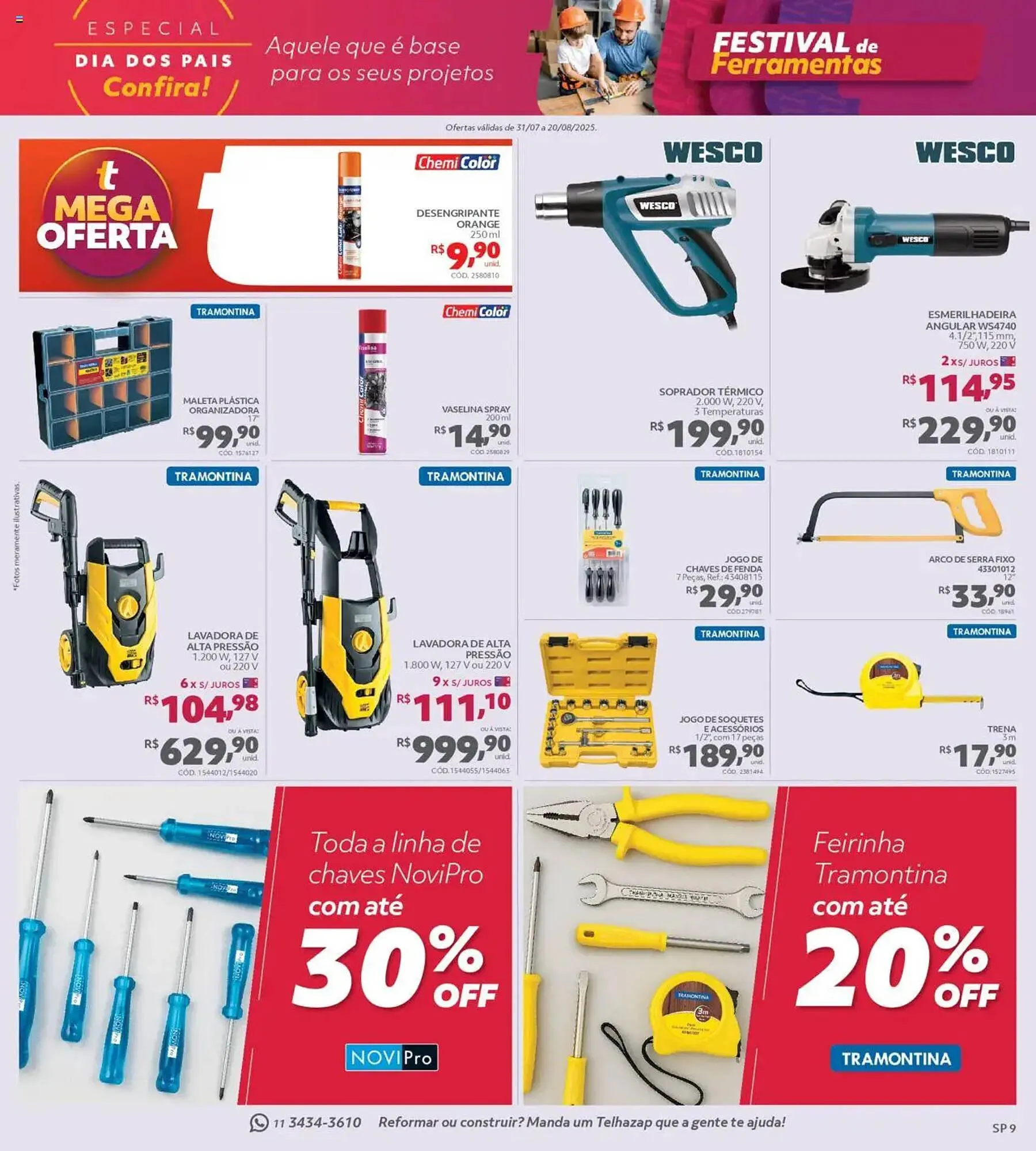 Encarte de Catálogo Telhanorte 31 de julho até 21 de agosto 2025 - Pagina 9