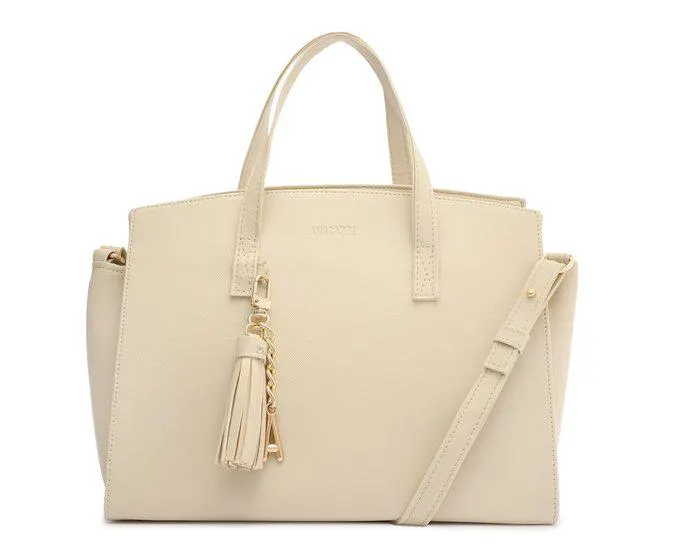 Bolsa Tote Off-White Barbicacho Grande