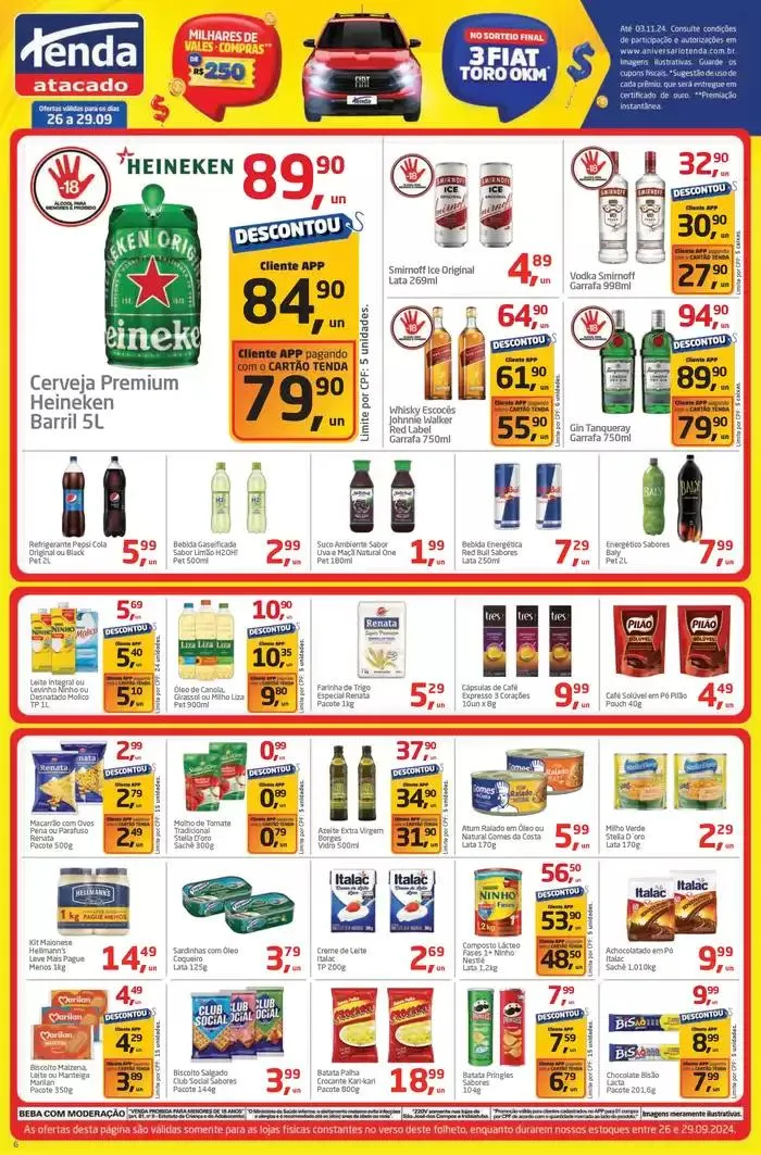 Encarte de ANIVERSÁRIO TÔ NO TENDA TÔ NO LUCRO 26 de setembro até 29 de setembro 2024 - Pagina 6