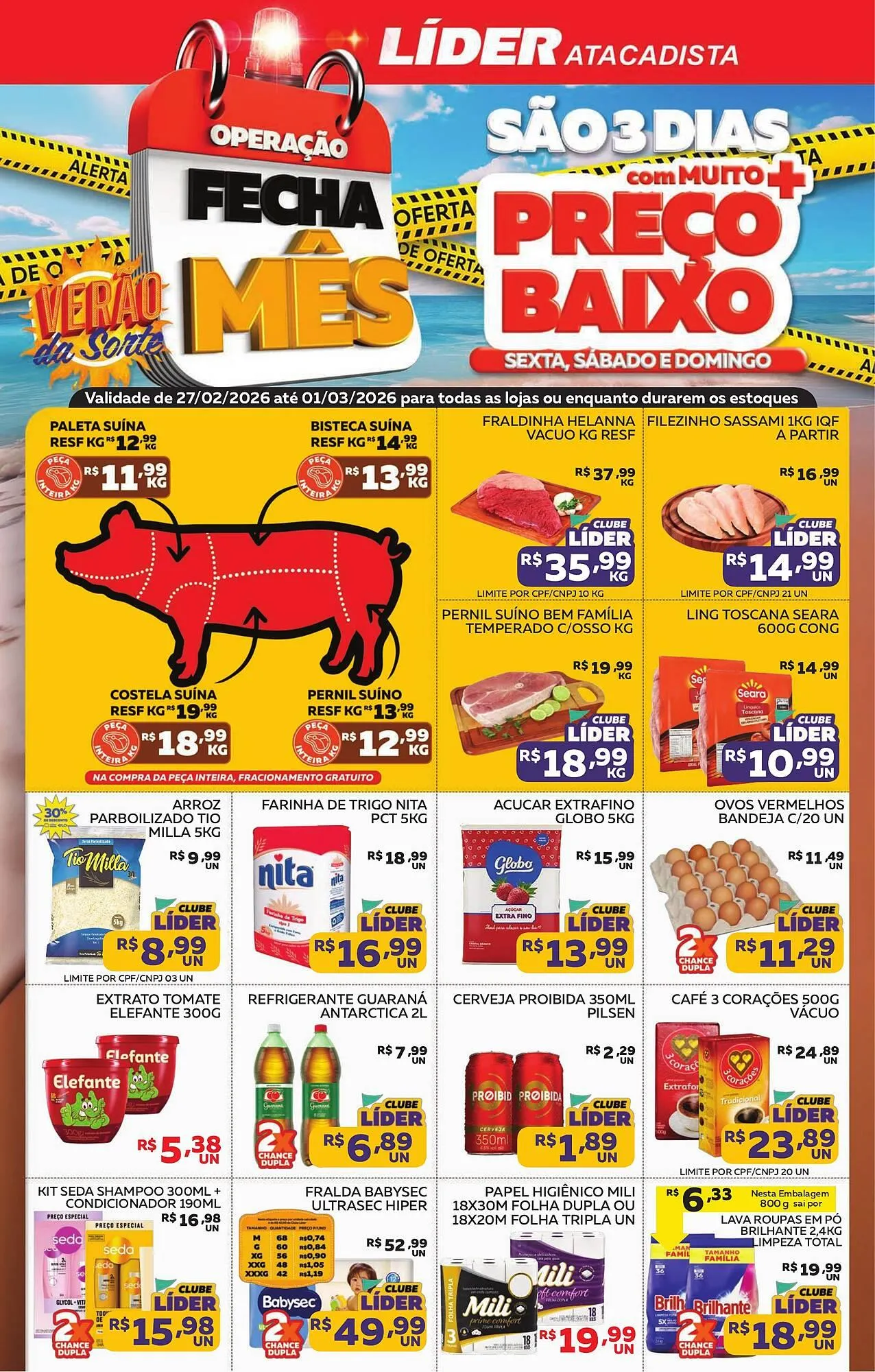 Encarte de Encarte Lider Atacadista 27 de fevereiro até 1 de março 2026 - Pagina 1