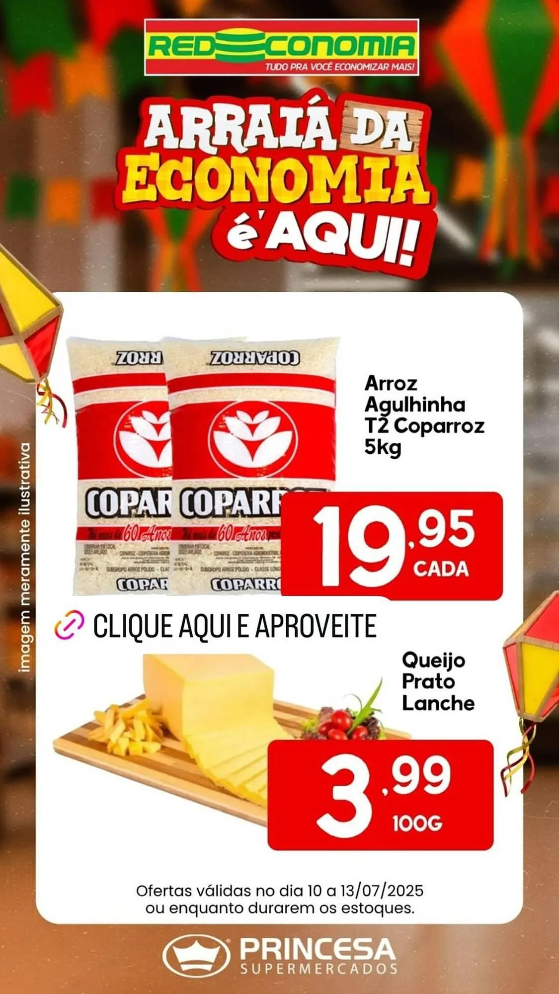 Encarte de Catálogo Supermercados Princesa 10 de julho até 13 de julho 2025 - Pagina 1