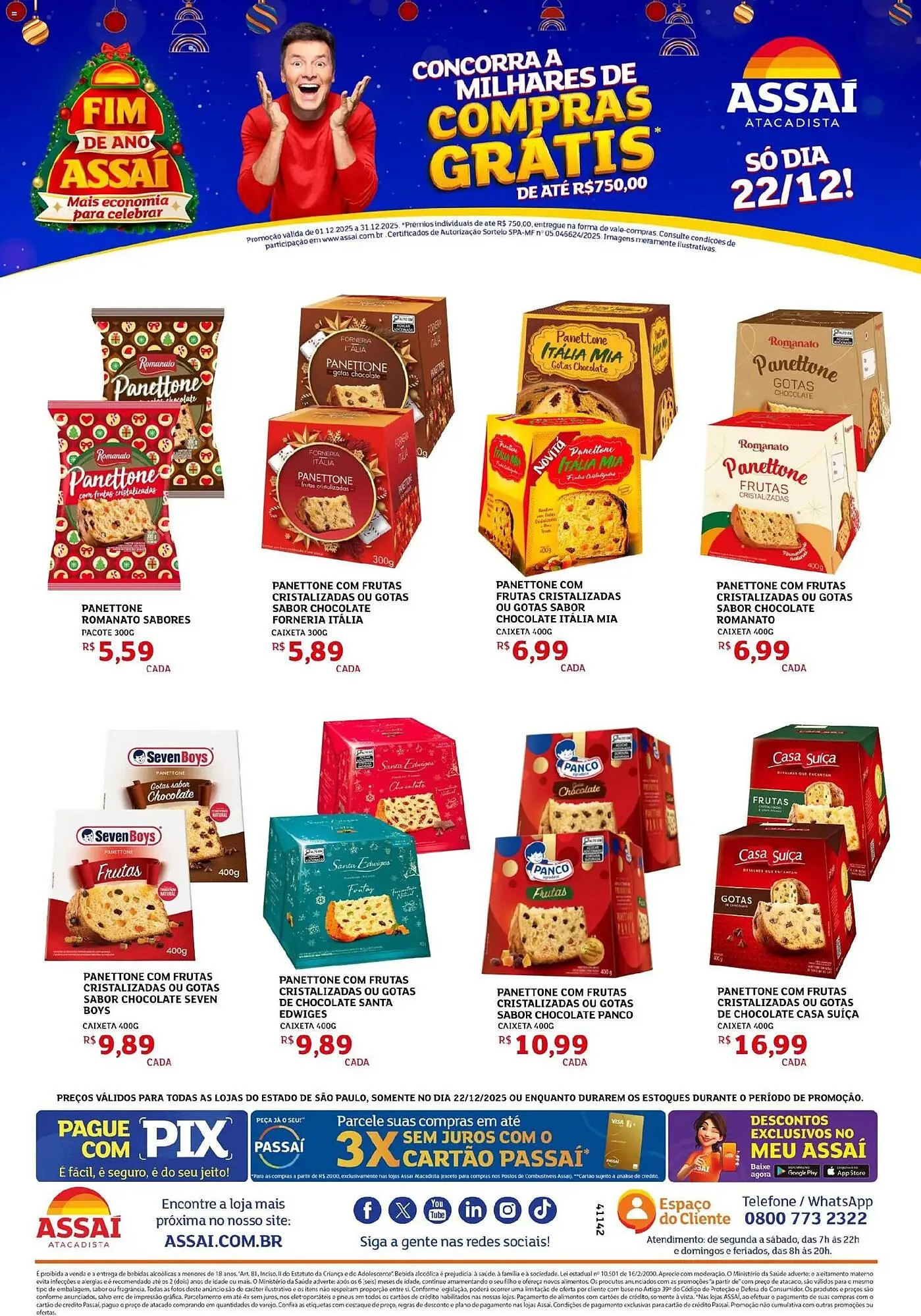 Encarte de Encarte Assaí Atacadista 22 de dezembro até 22 de dezembro 2025 - Pagina 1