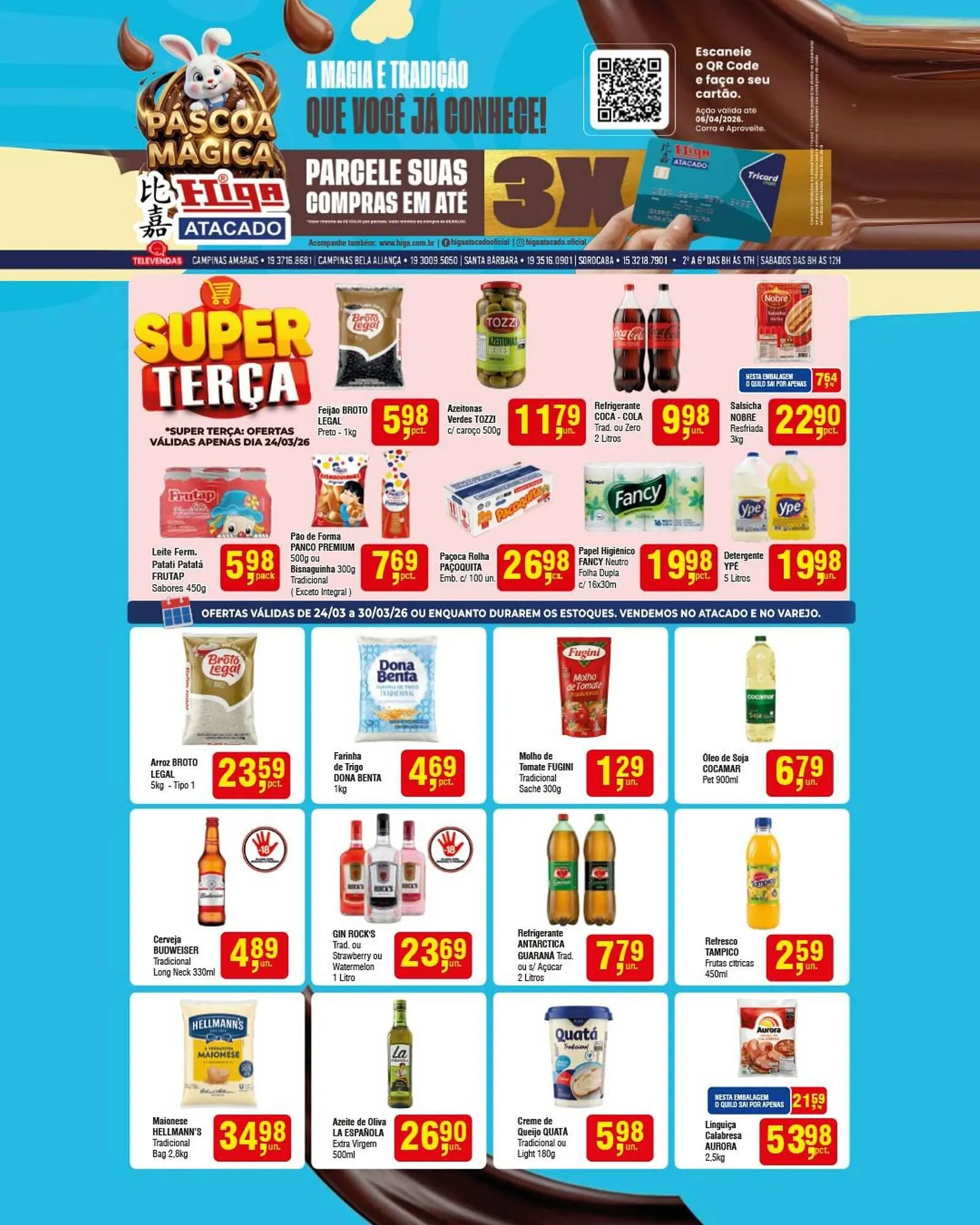 Encarte de Folheto Higa Atacado 24 de março até 30 de março 2026 - Pagina 1