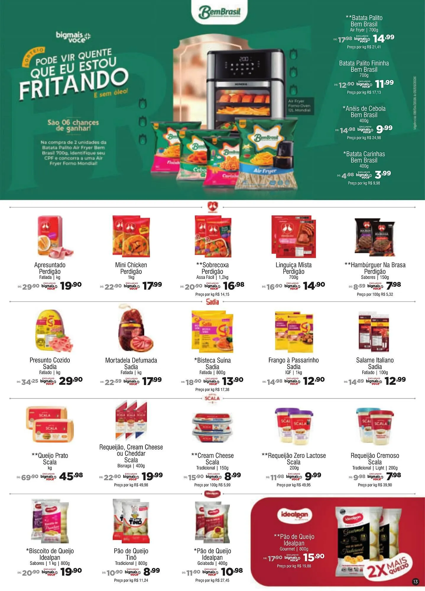 Encarte de Catálogo Big Mais Supermercados 7 de abril até 5 de maio 2026 - Pagina 13