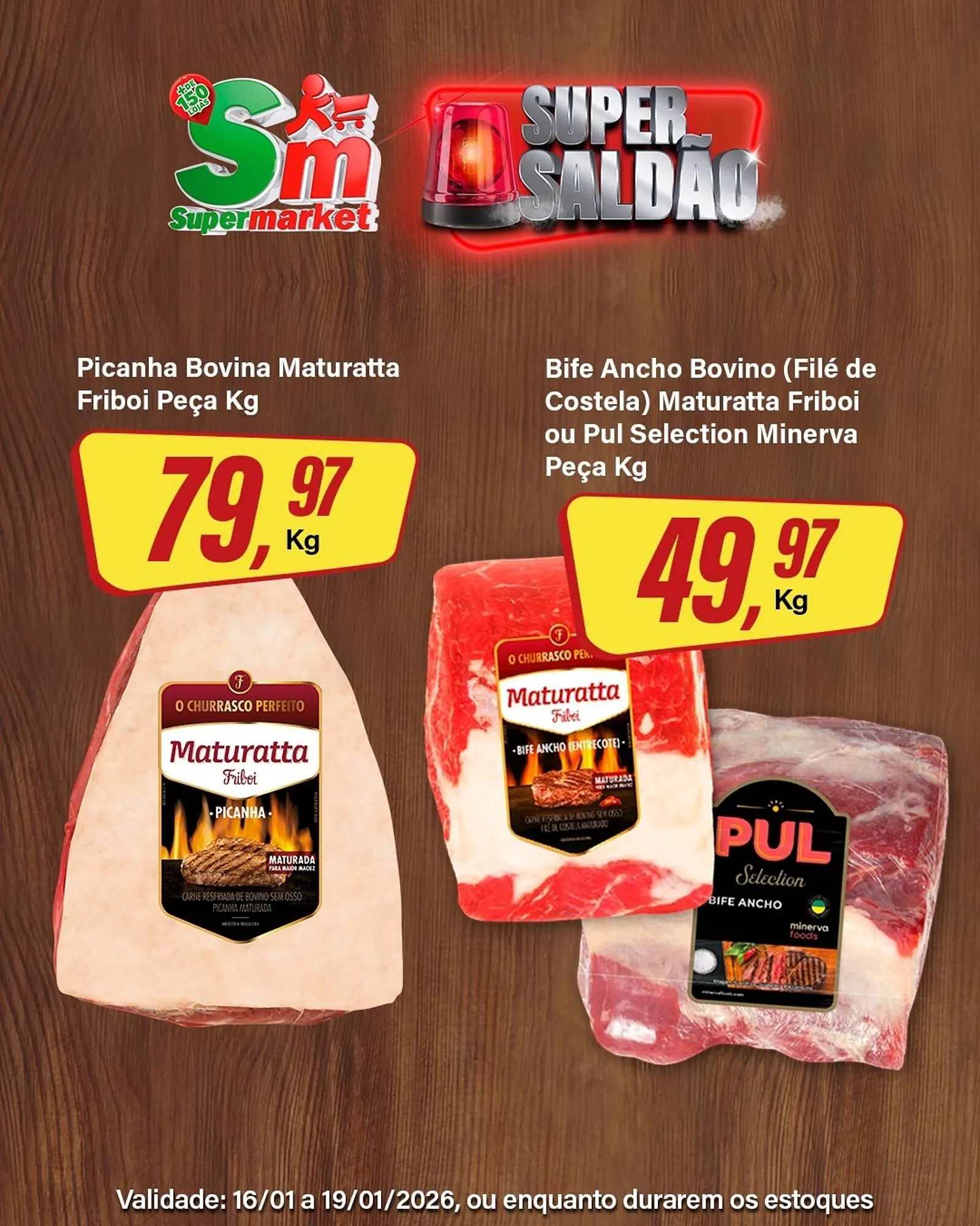 Encarte de Encarte Rede Supermarket 16 de janeiro até 19 de janeiro 2026 - Pagina 1