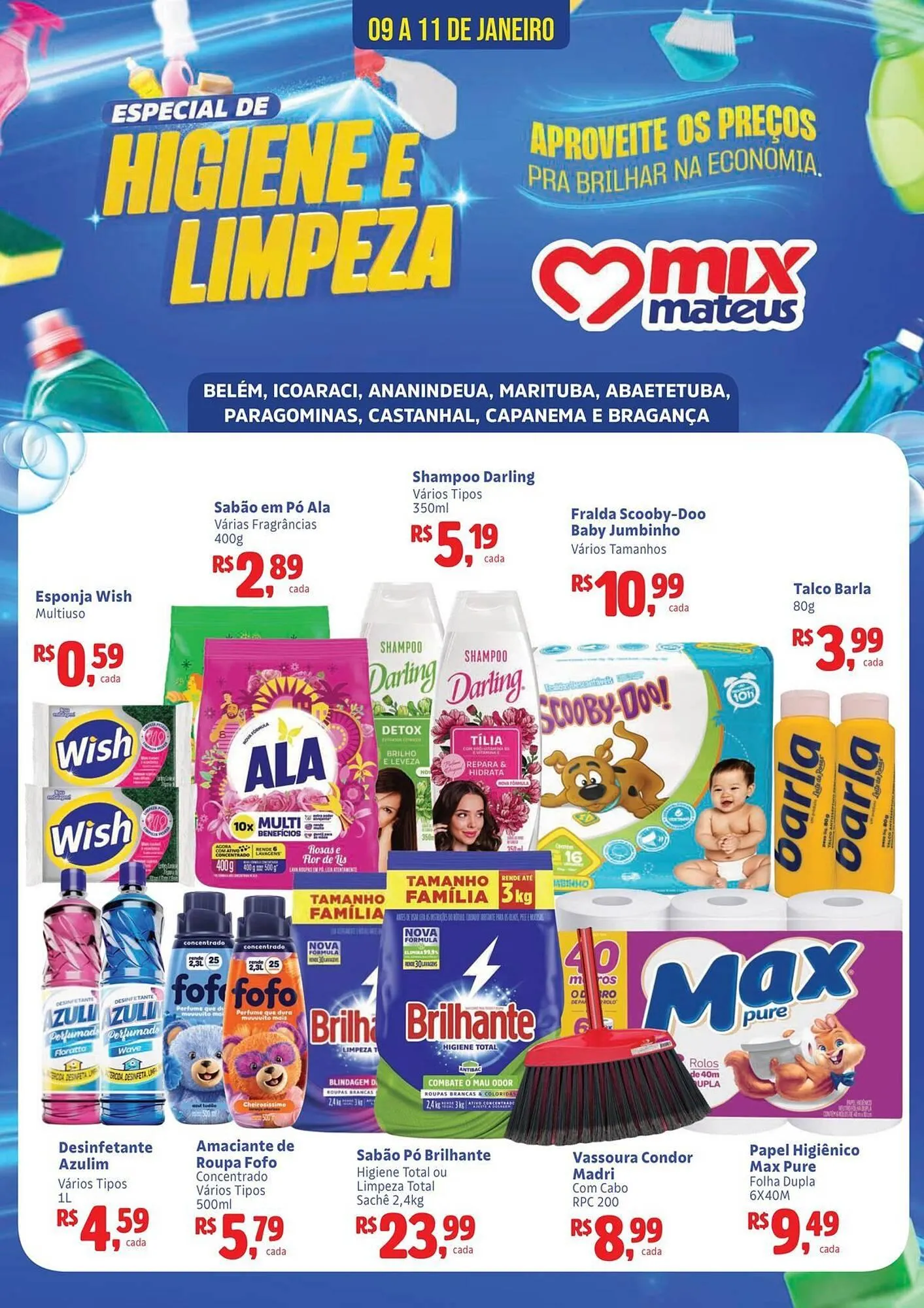 Encarte de Catálogo Supermercados Mateus 9 de janeiro até 11 de janeiro 2026 - Pagina 1