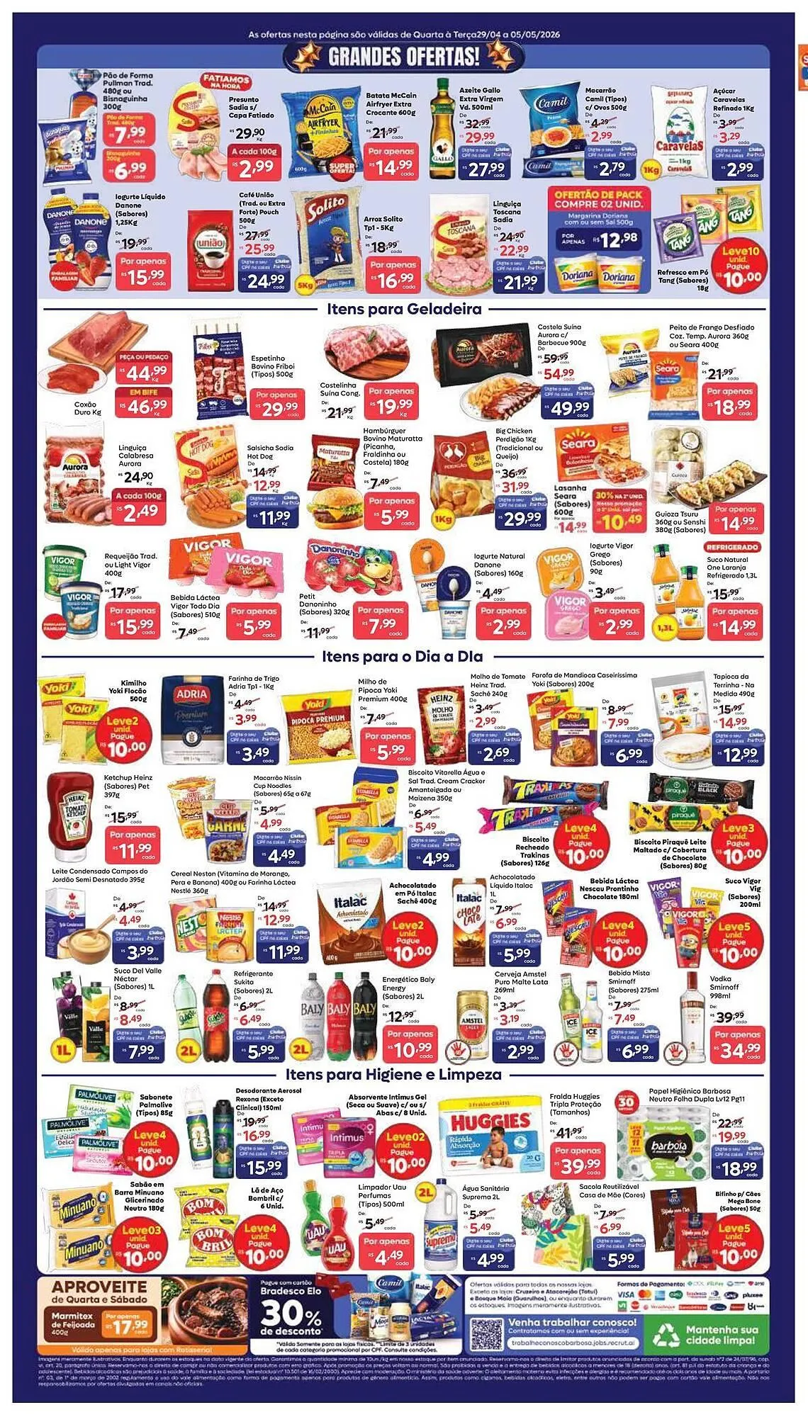 Encarte de Tabloide Barbosa Supermercados 29 de abril até 5 de maio 2026 - Pagina 2