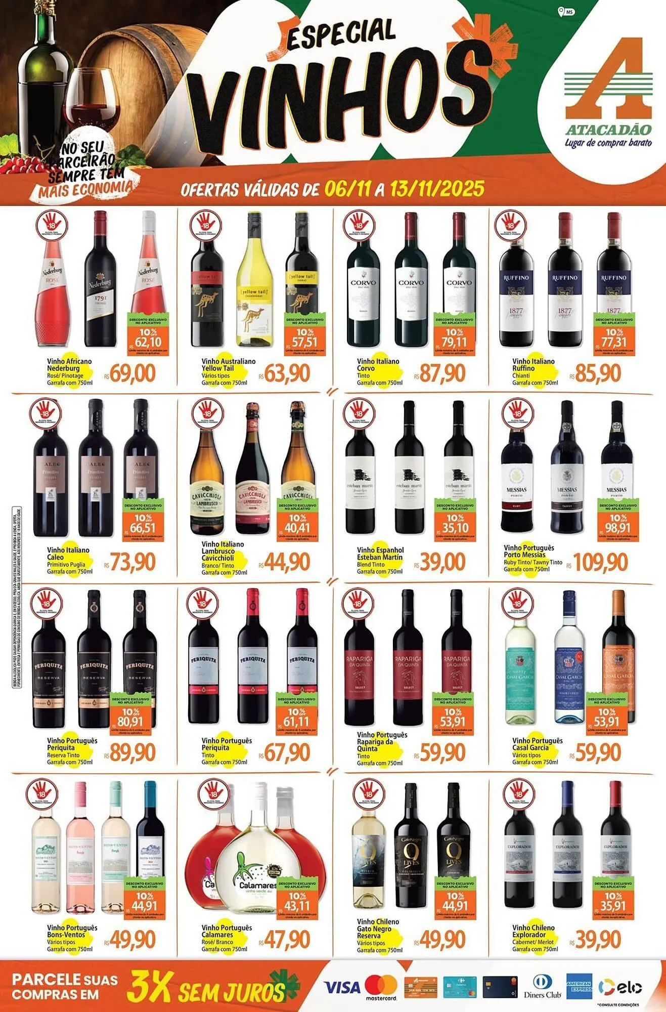 Encarte de Folheto Atacadão 6 de novembro até 13 de novembro 2025 - Pagina 1