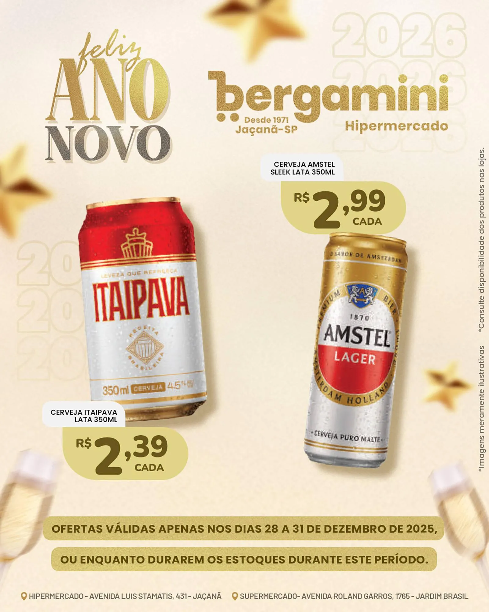 Encarte de Catálogo Supermercado Bergamini 28 de dezembro até 31 de dezembro 2025 - Pagina 1