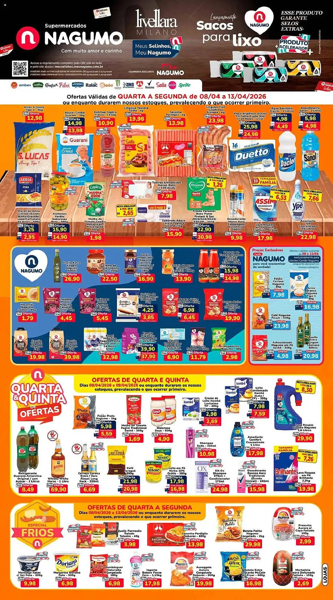 Encarte de Folheto Nagumo 8 de abril até 13 de abril 2026 - Pagina 1