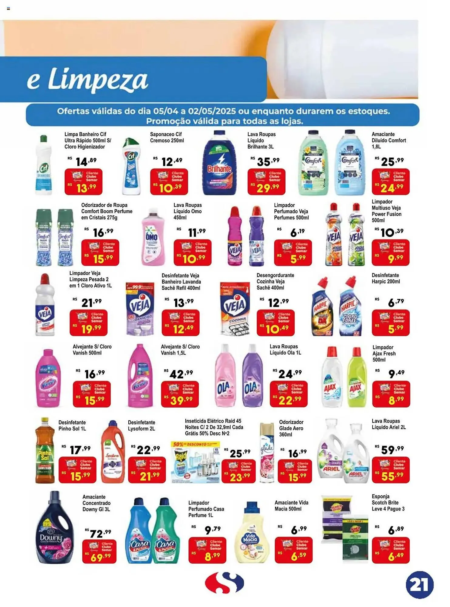 Encarte de Catálogo Semar Supermercado 5 de abril até 2 de maio 2025 - Pagina 21