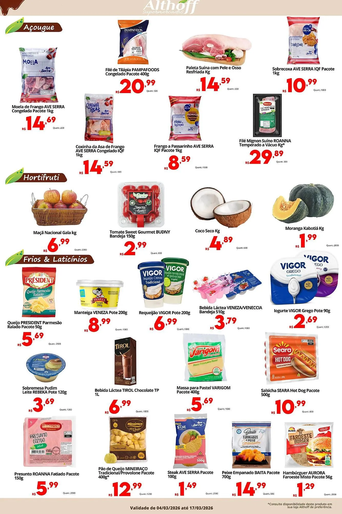 Encarte de Encarte Althoff Supermercados 16 de março até 17 de março 2026 - Pagina 4