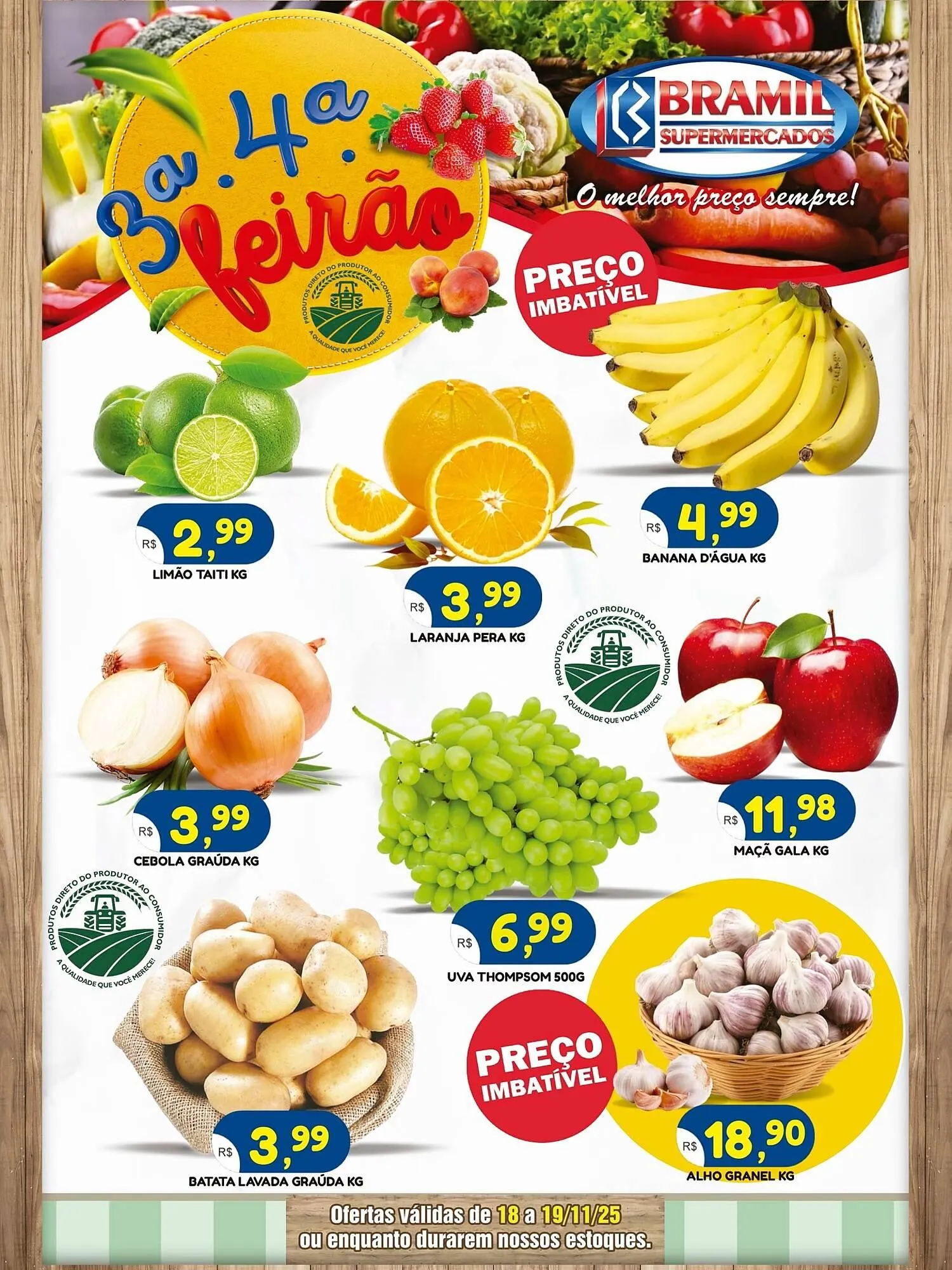 Encarte de Encarte Bramil Supermercados 18 de novembro até 19 de novembro 2025 - Pagina 1