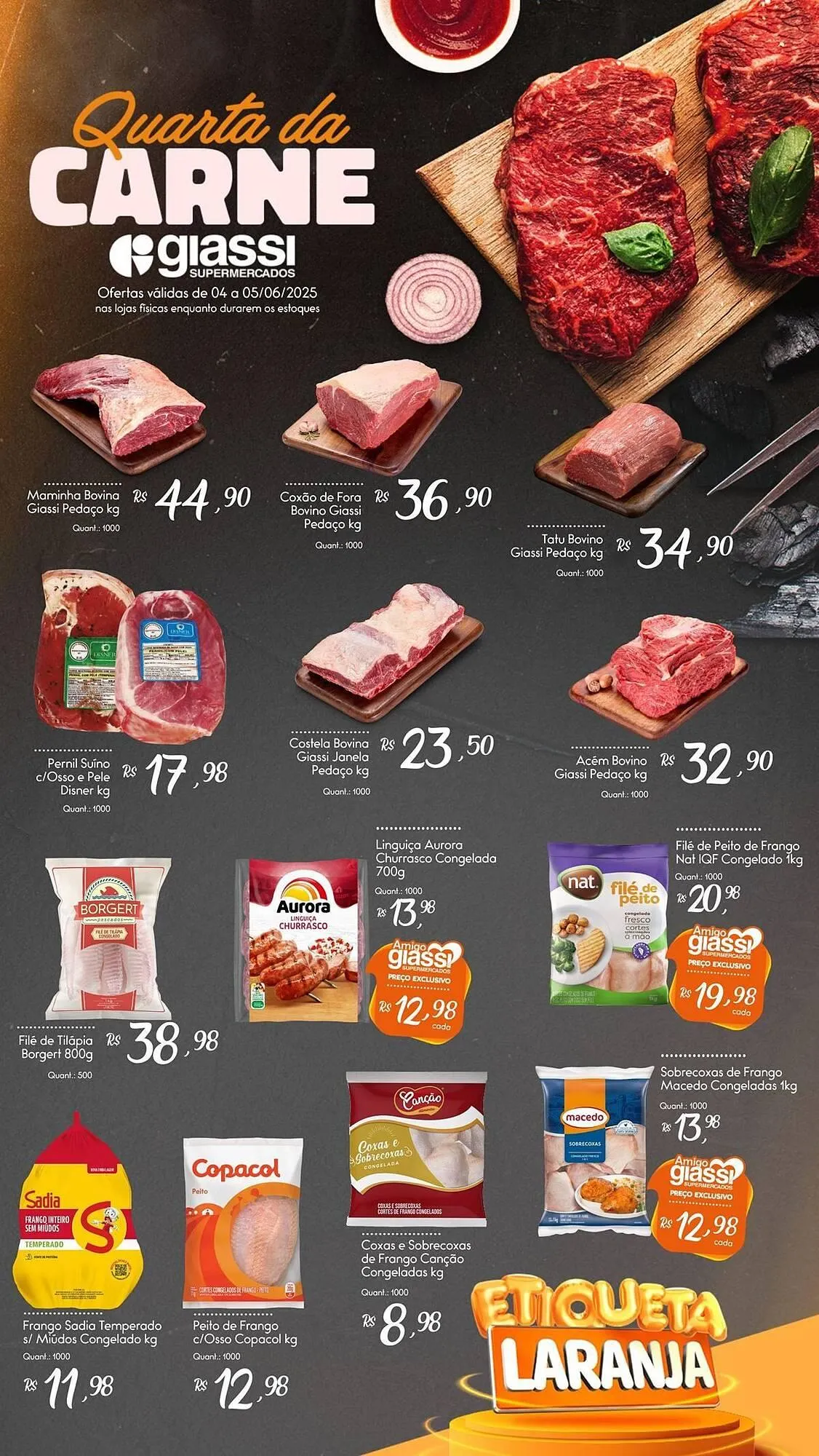 Encarte de Catálogo Giassi Supermercados 4 de junho até 5 de junho 2025 - Pagina 1