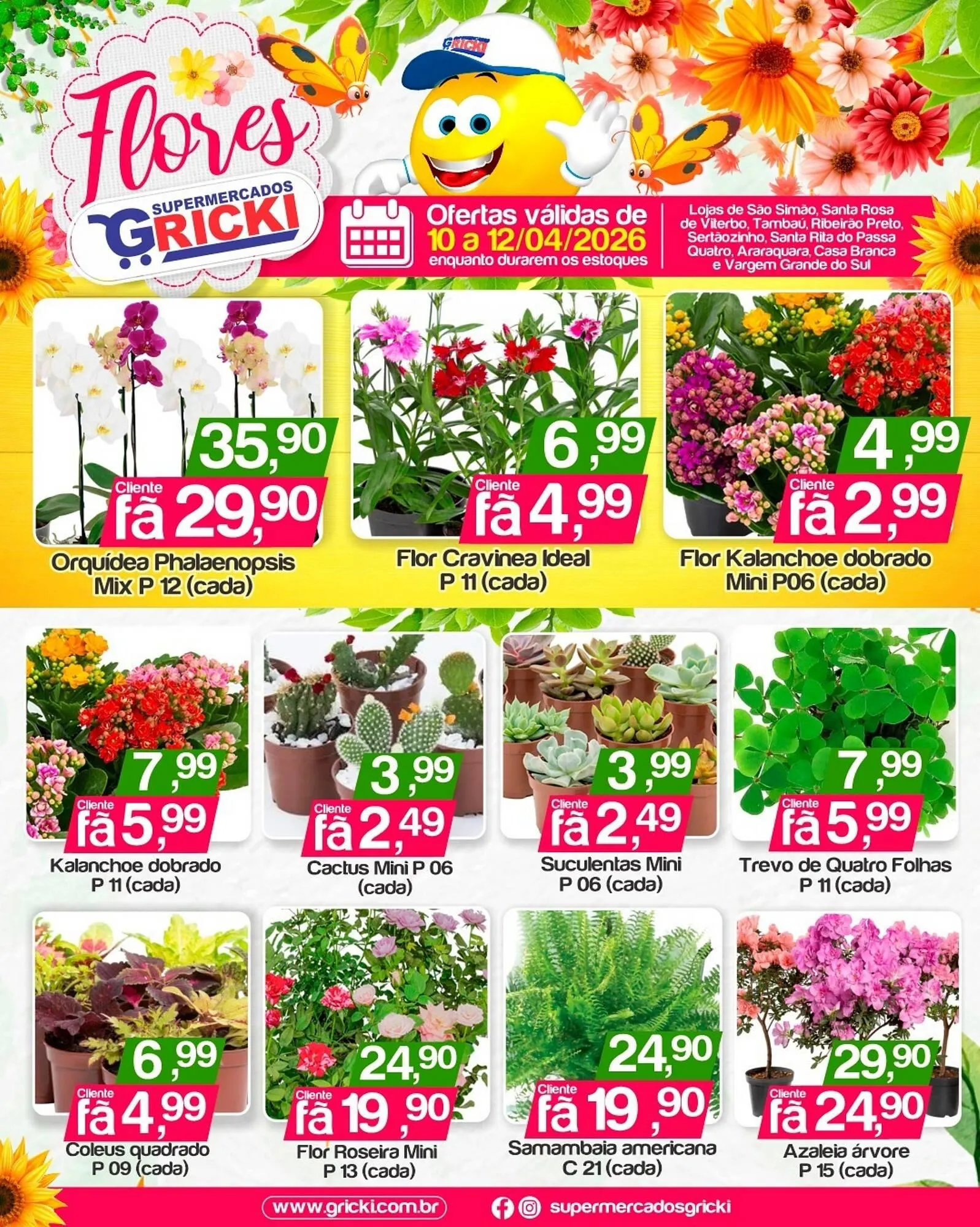 Encarte de Catálogo Supermercados Gricki 10 de abril até 12 de abril 2026 - Pagina 1