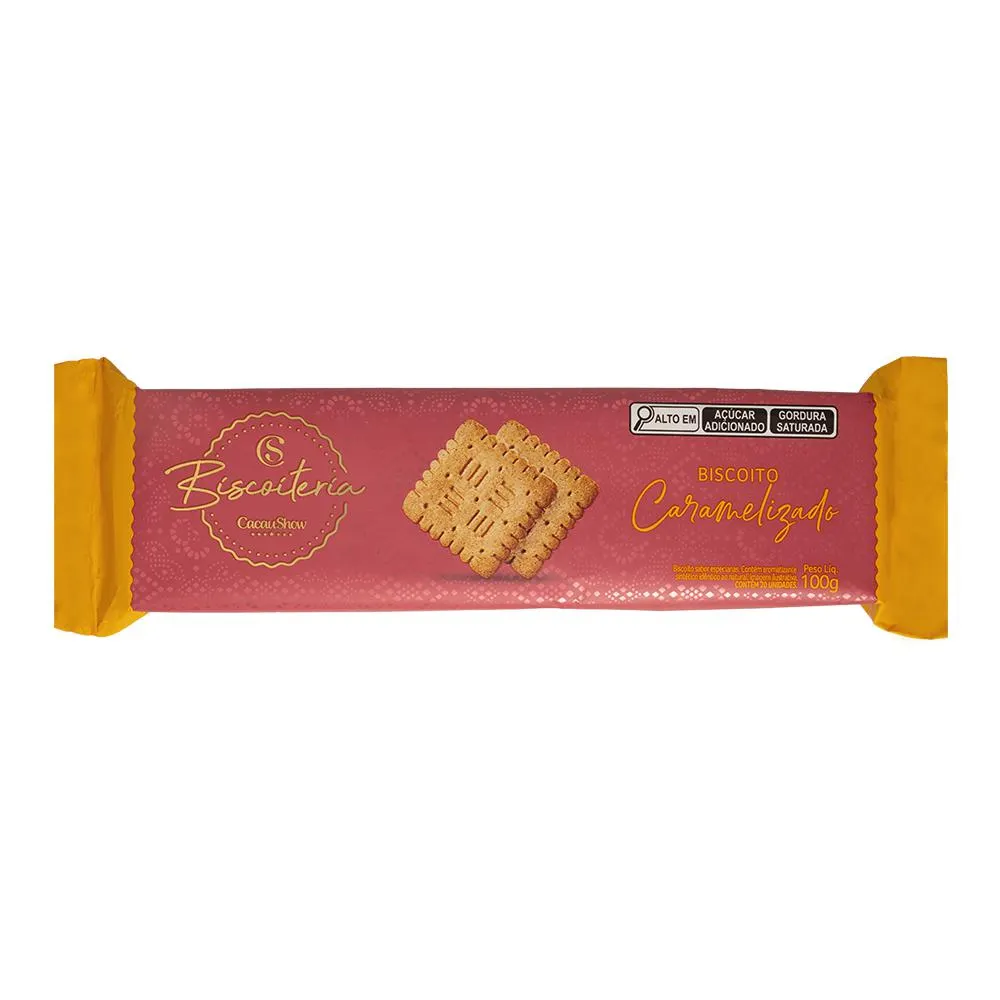 BISCOITO CARAMELIZADO 100G