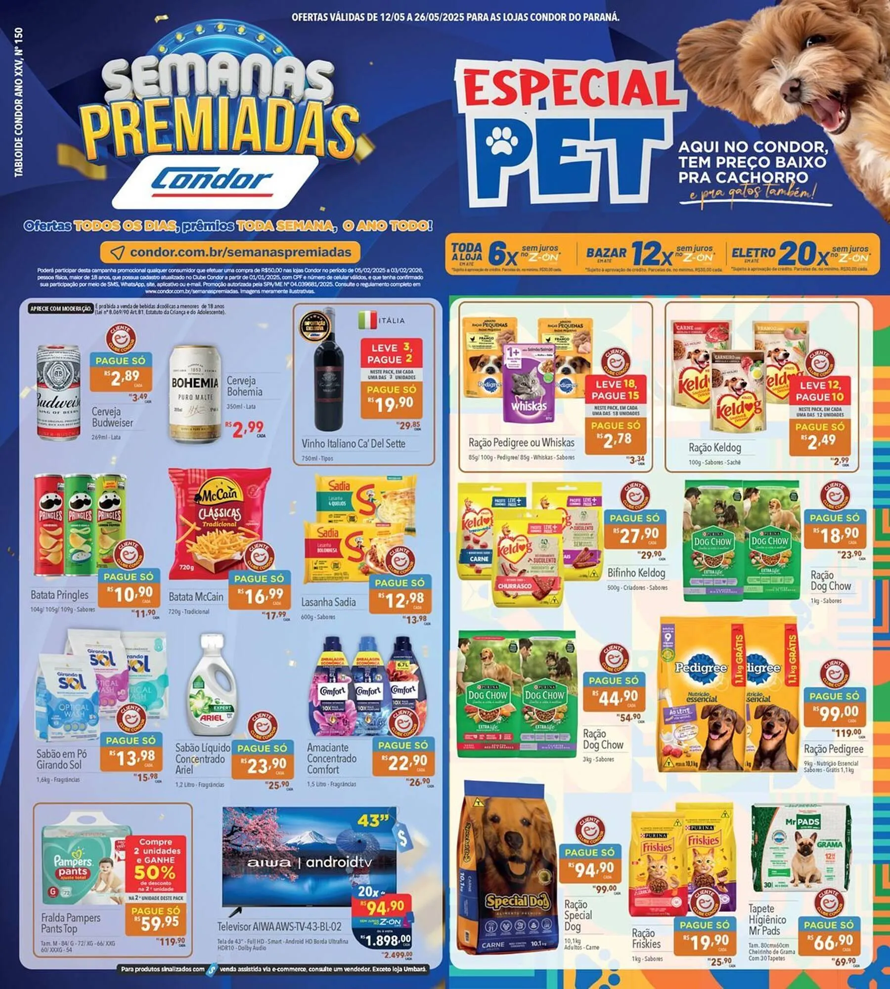 Encarte de Catálogo Supermercados Condor 13 de maio até 27 de maio 2025 - Pagina 1