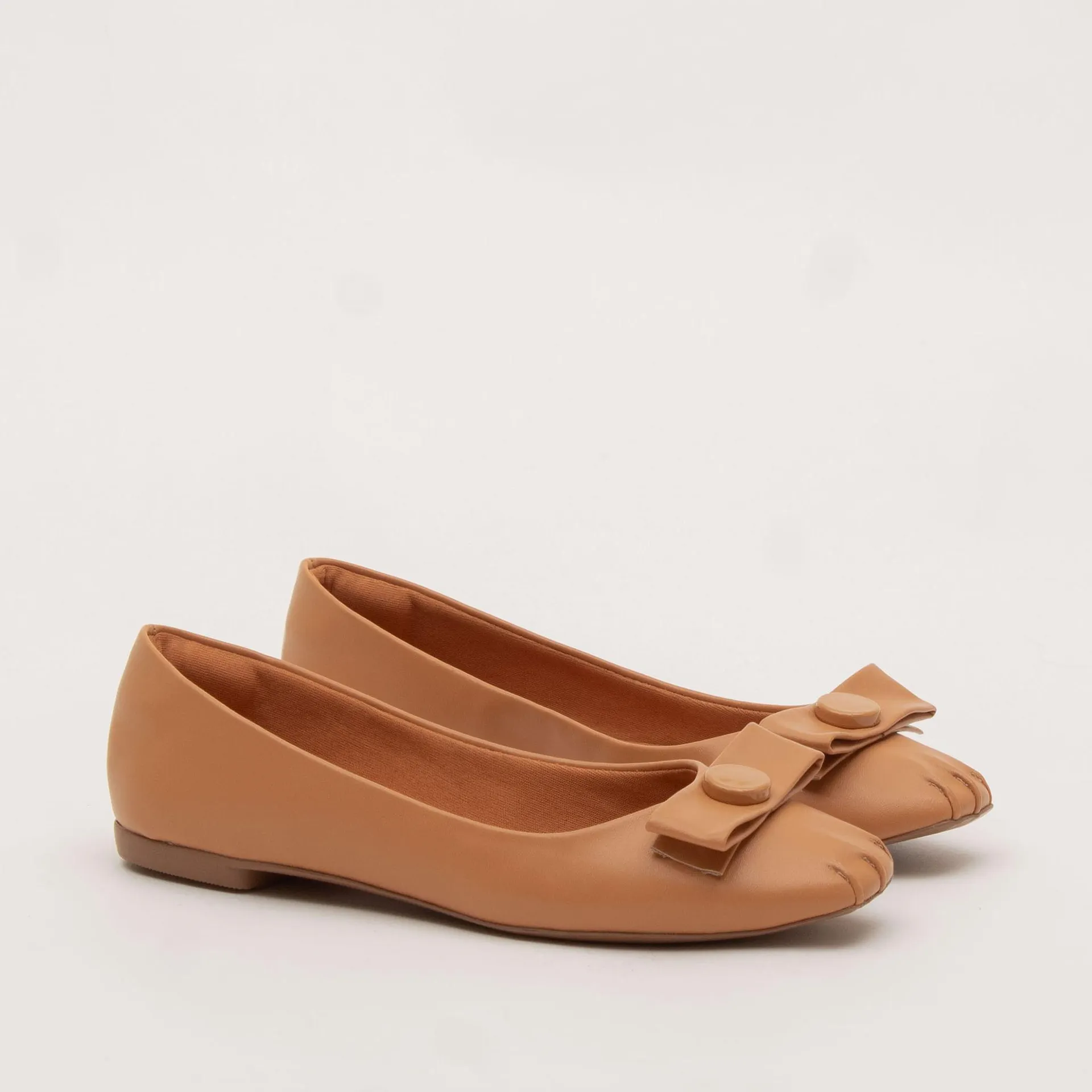 Sapatilha com laço no cabedal - BISCUIT