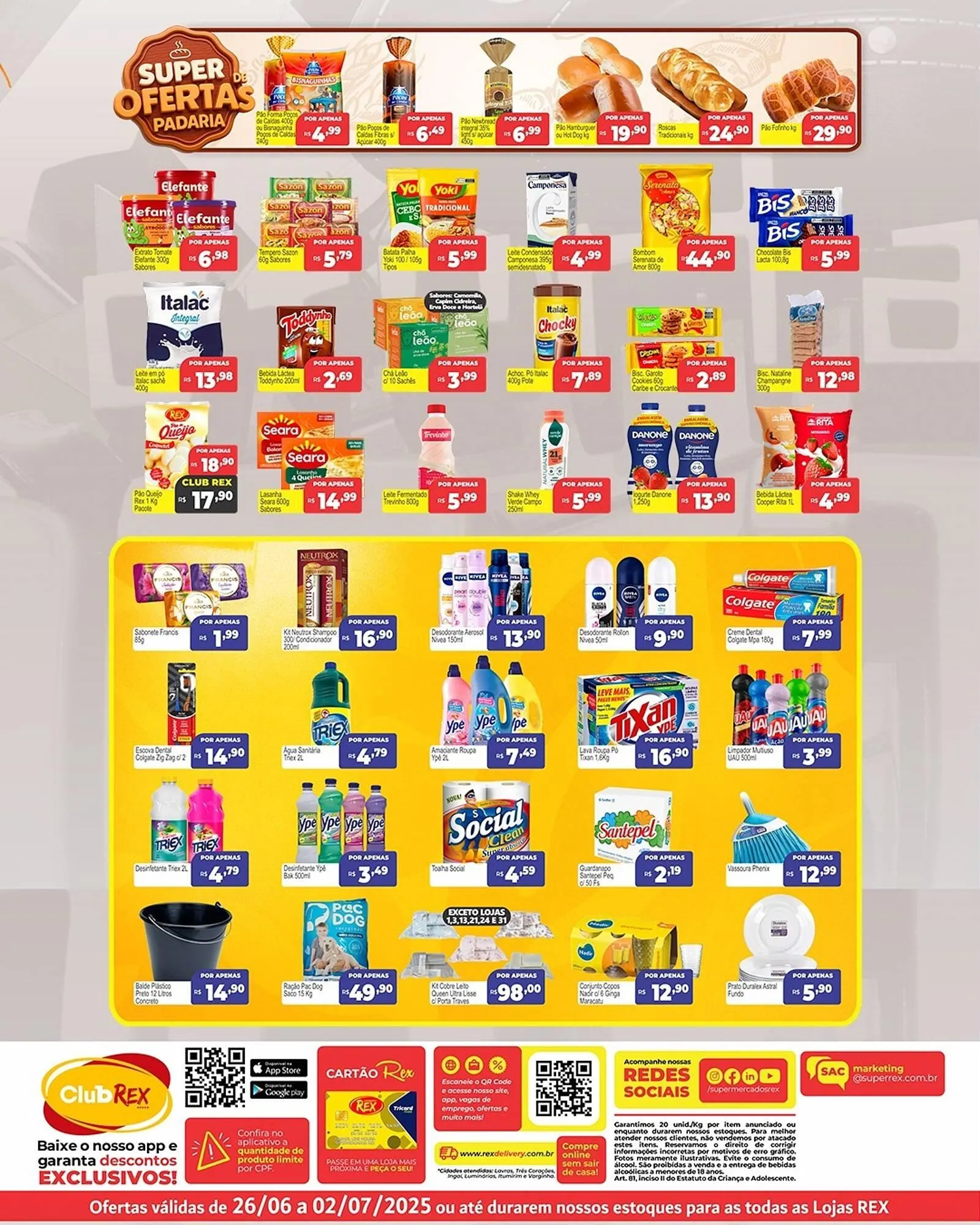 Encarte de Catálogo Supermercados Rex 26 de junho até 2 de julho 2025 - Pagina 2