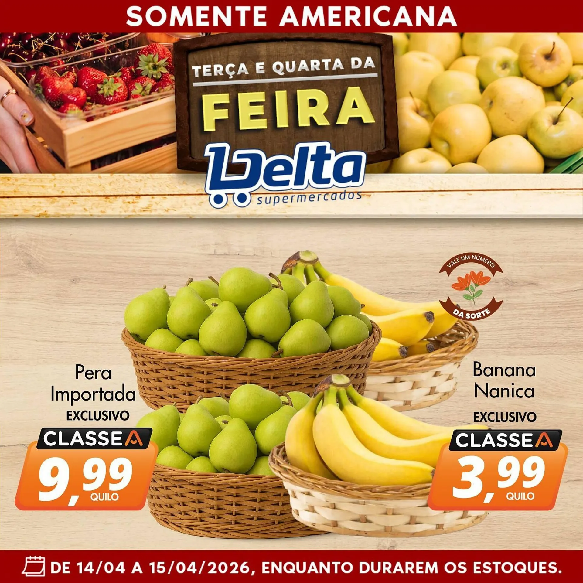 Encarte de Catálogo Delta Supermercados 14 de abril até 15 de abril 2026 - Pagina 1