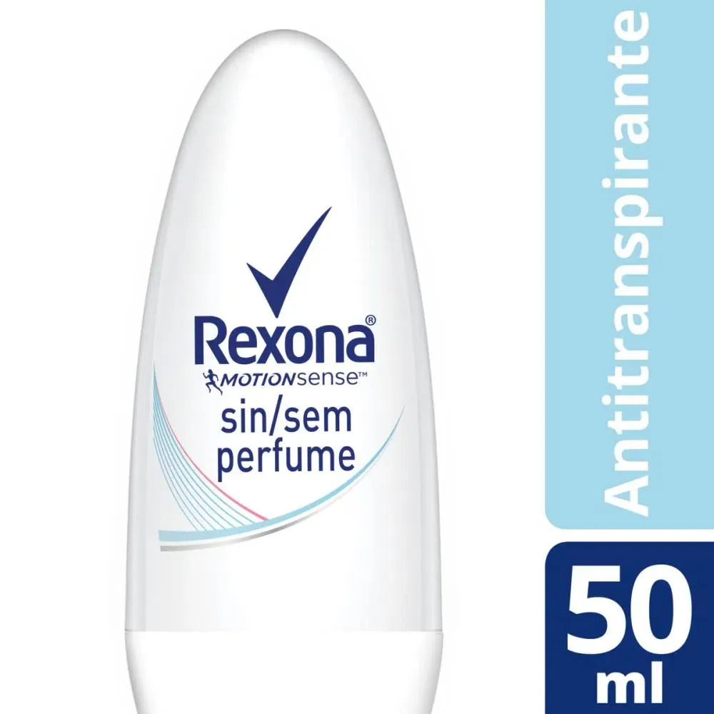 Desodorante Roll-On Rexona Feminino Sem Perfume 50ml