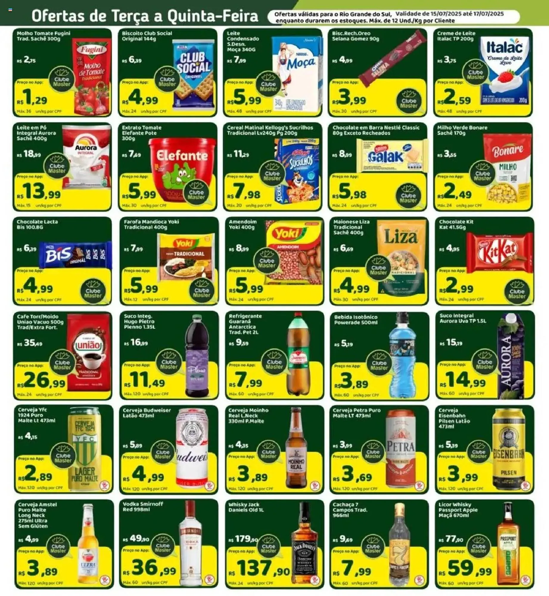 Encarte de Catálogo Master Supermercados 15 de julho até 17 de julho 2025 - Pagina 3