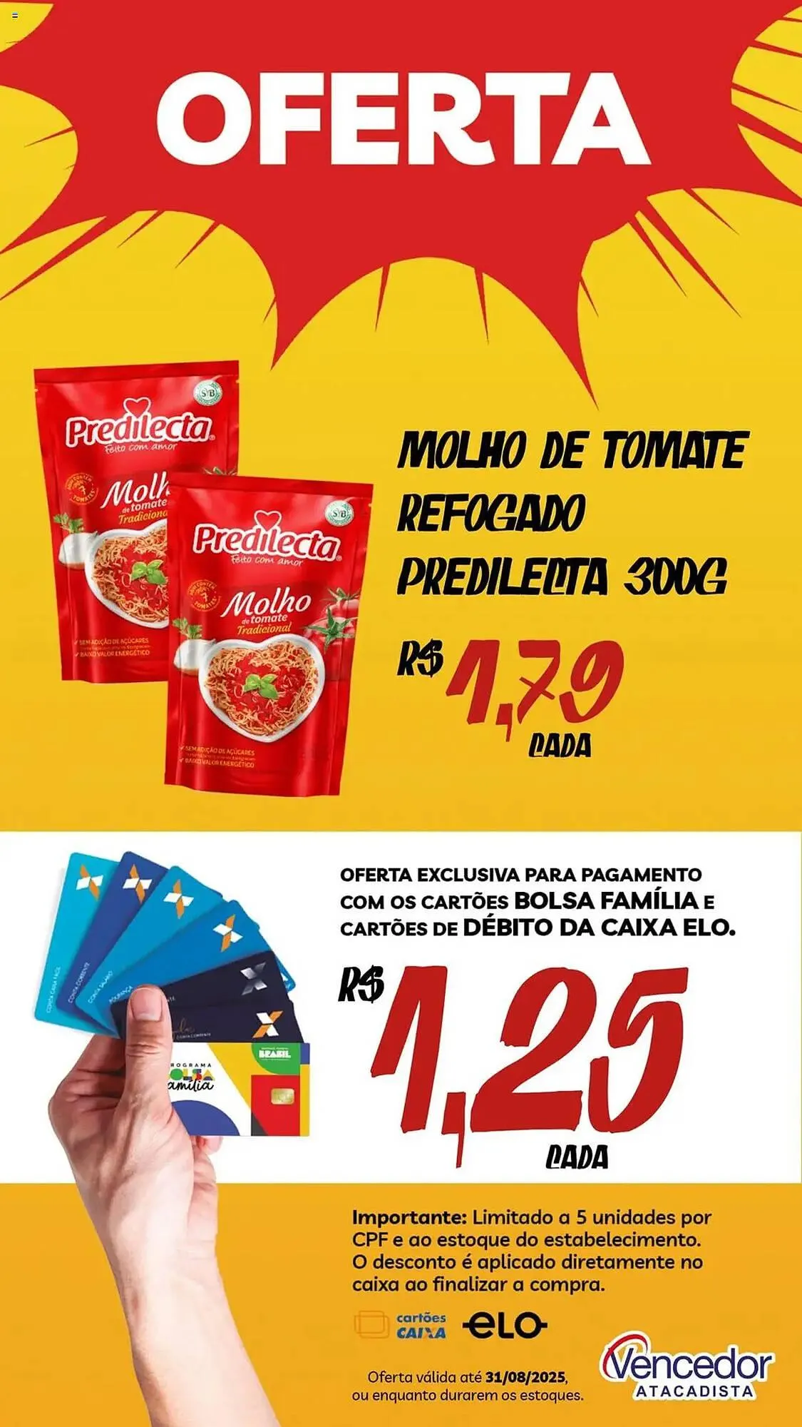 Encarte de Catálogo Vencedor Atacadista 12 de agosto até 31 de agosto 2025 - Pagina 1