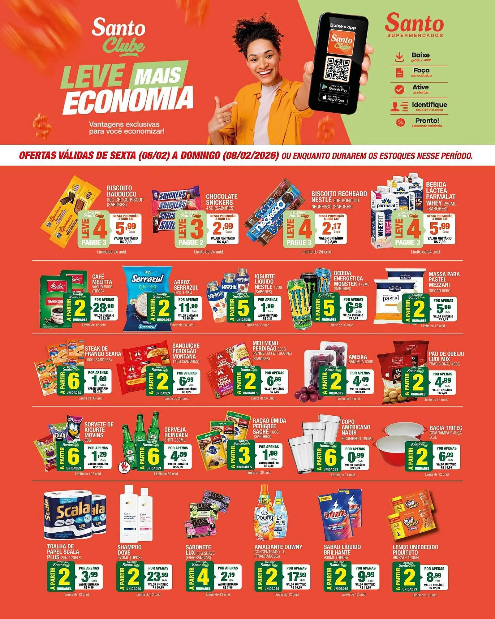 Encarte de Catálogo Santo Supermercados 4 de fevereiro até 10 de fevereiro 2026 - Pagina 2