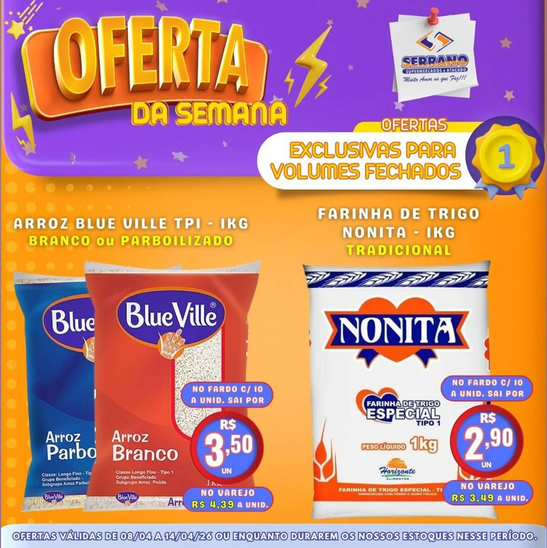 Encarte de Catálogo Serrano Supermercado 8 de abril até 14 de abril 2026 - Pagina 1